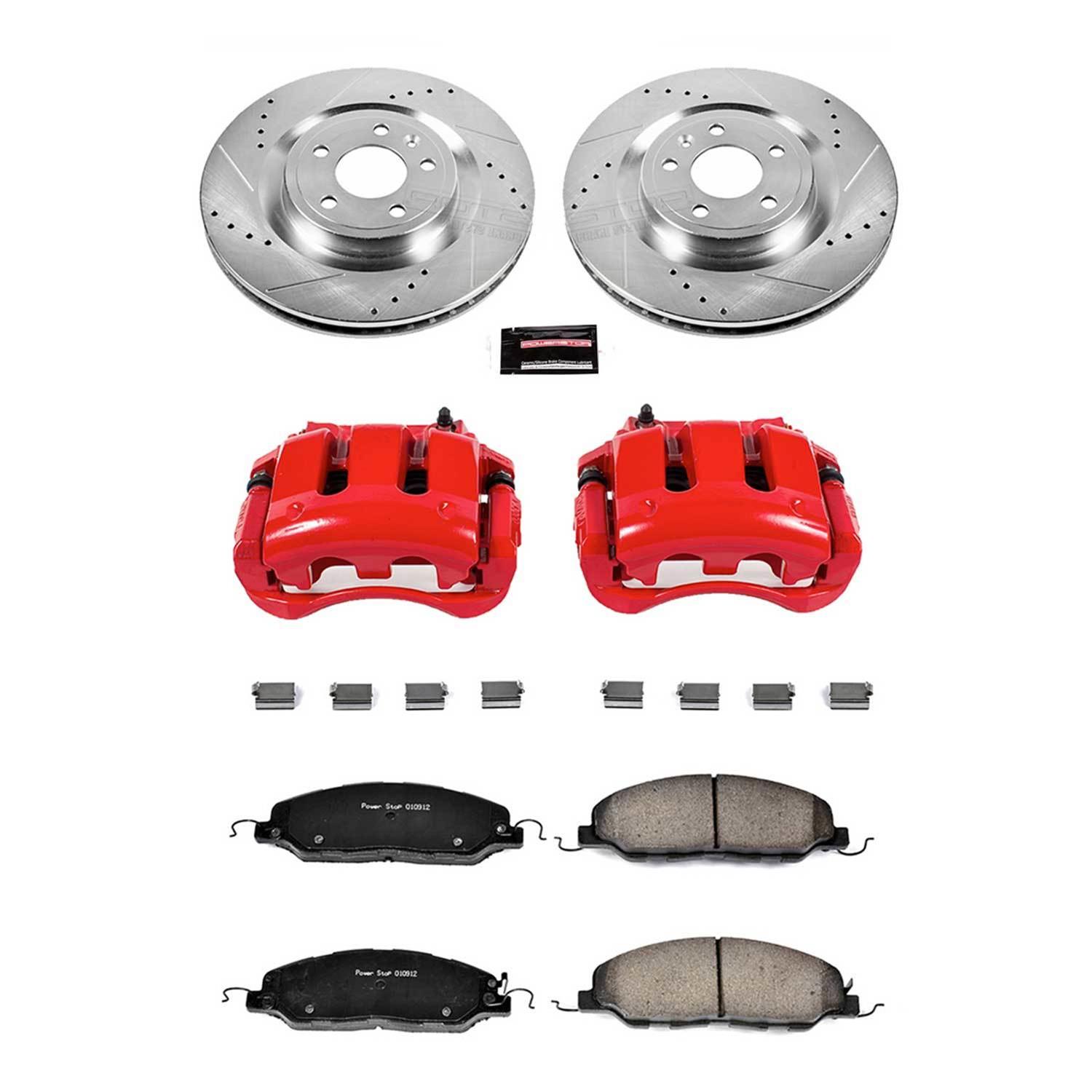 Power Stop 11-14 Ford Mustang Front Z23 Evolution Sport Brake Kit w/Calipers (1x psbK5944, 1x psbS4928B) thumbnail 3