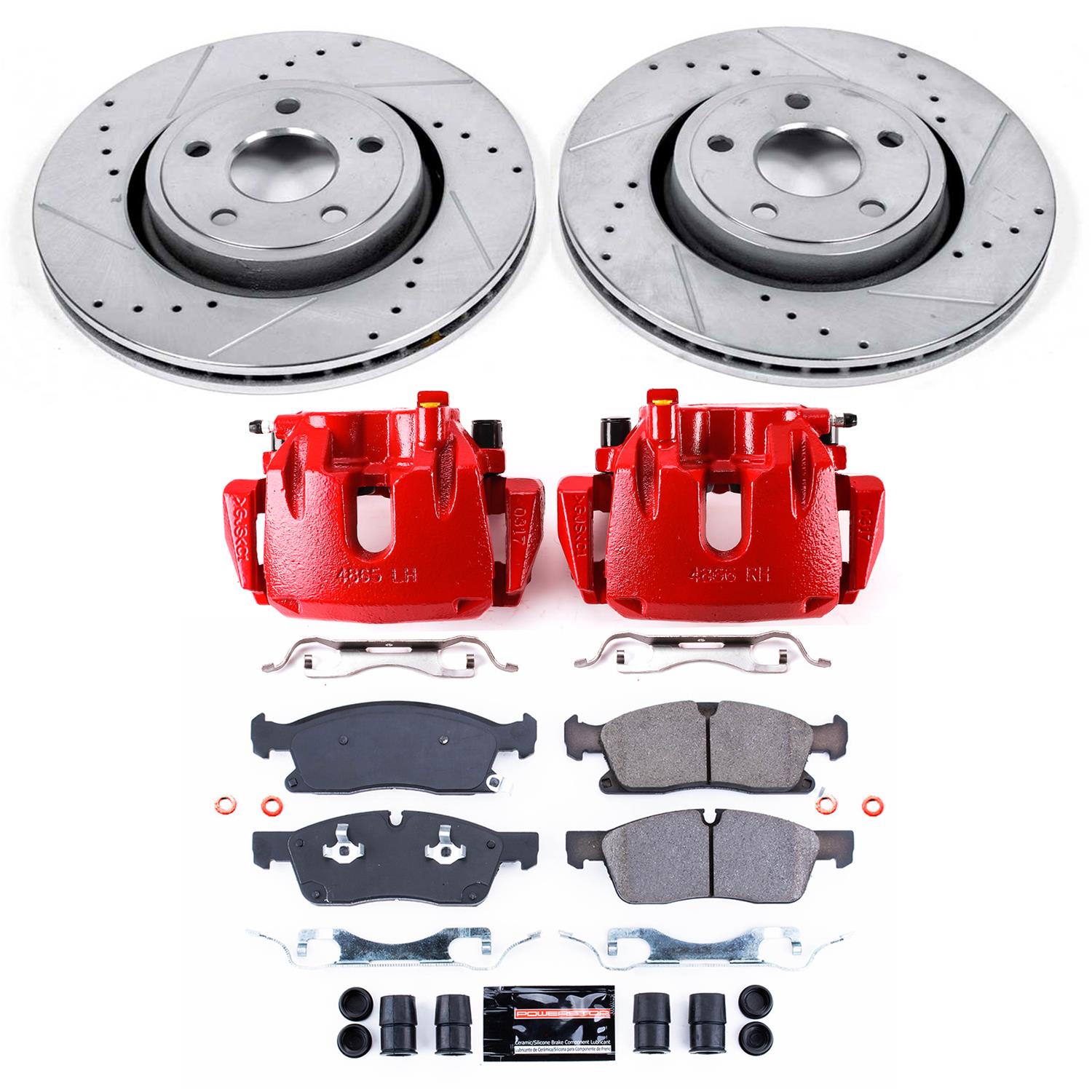Power Stop 11-17 Dodge Durango Front Z23 Evolution Sport Brake Kit w/Calipers (1x psbS5296A, 1x psbK5954) thumbnail 5