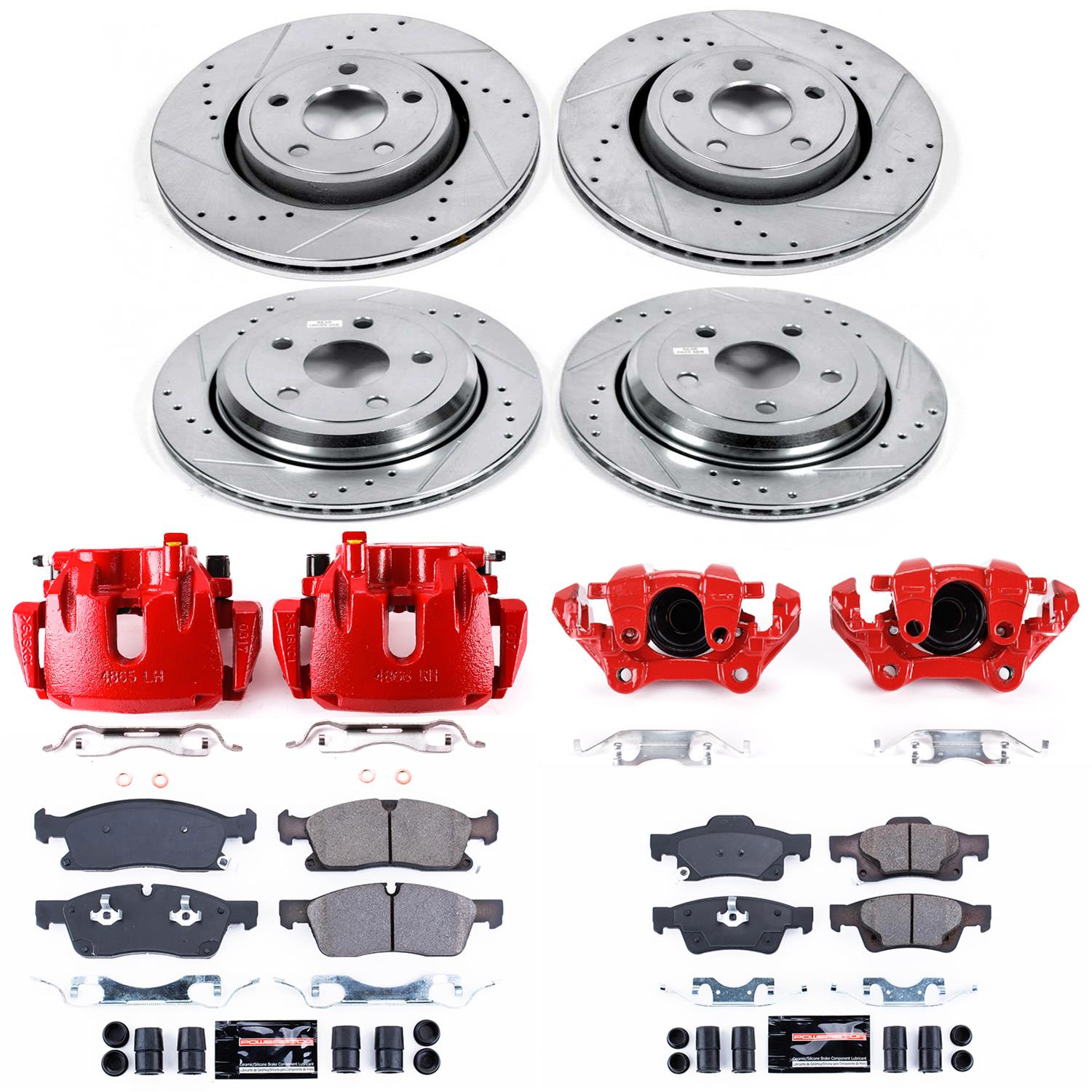 PowerStop Rear Z23 Evolution Sport Brake Kit | Dodge Durango (11-19) (K5950) main image 1