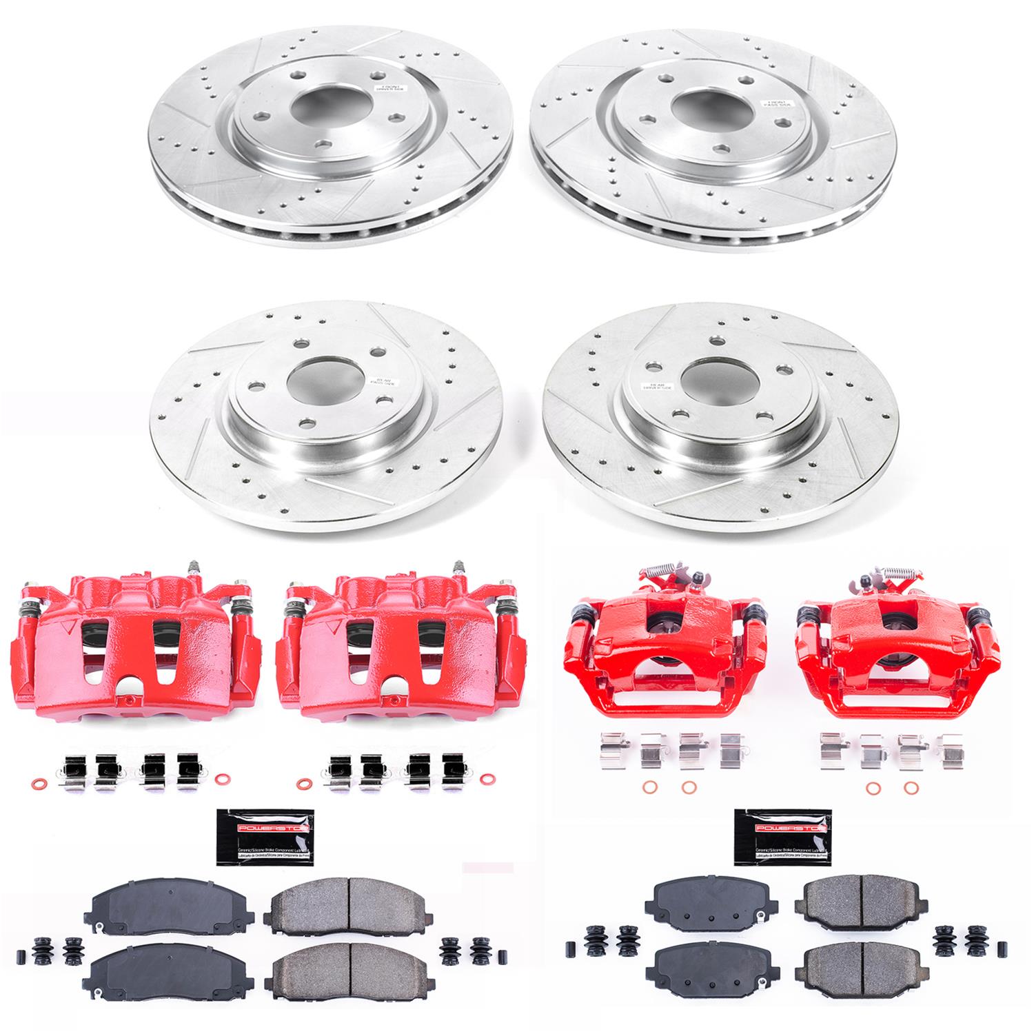 PowerStop Front & Rear Z23 Evolution Sport Brake Kit | Dodge Stealth (91-93) (K797)
