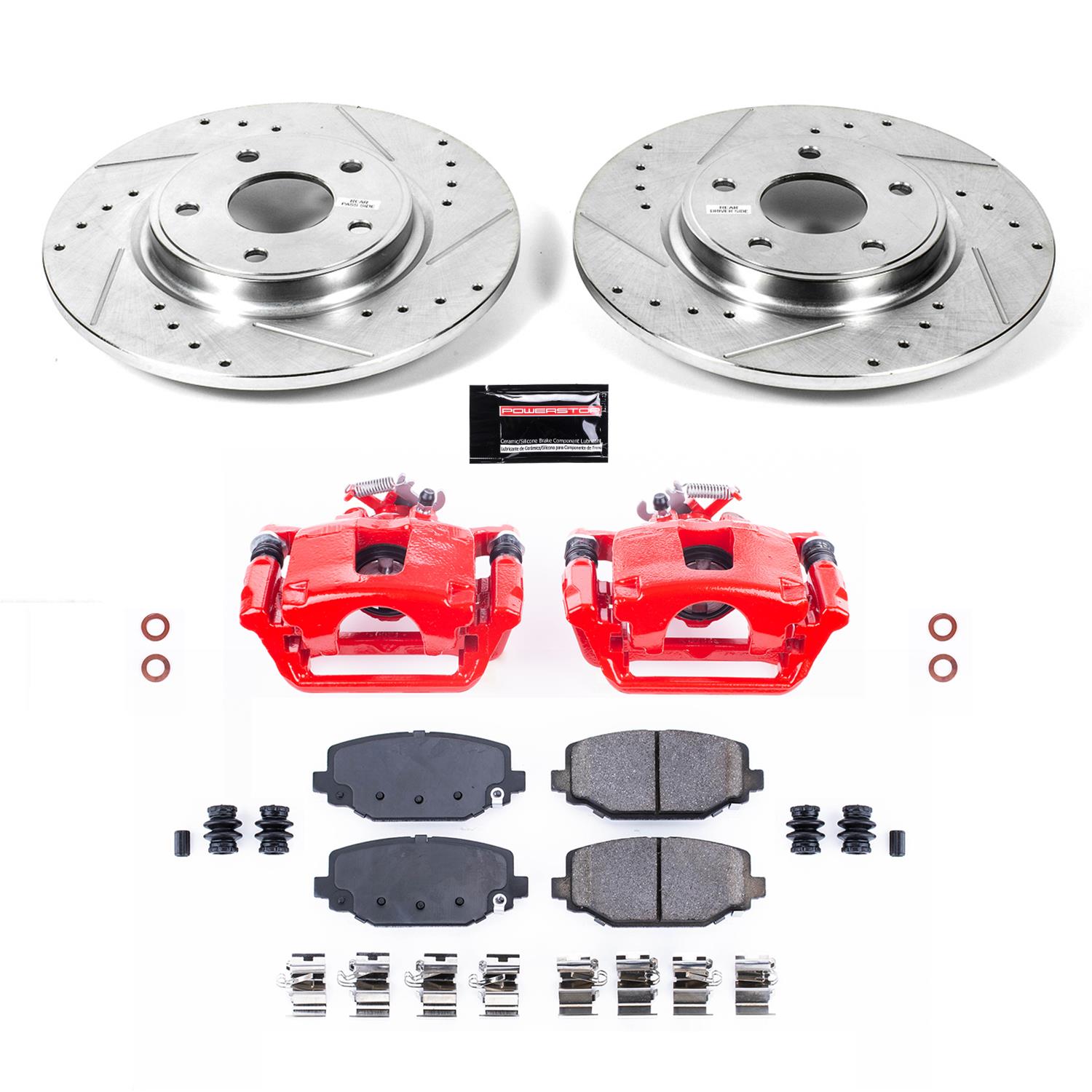 Power Stop 12-16 Chrysler Town & Country Rear Z23 Evolution Sport Brake Kit w/Calipers (1x psbK5961, 1x psbS5398) thumbnail 7