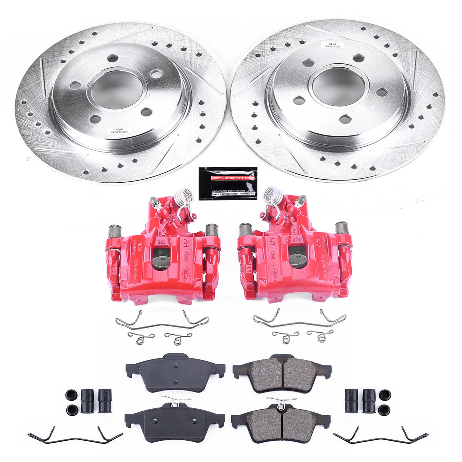 Power Stop 12-18 Ford Focus Rear Z23 Evolution Sport Brake Kit w/Calipers (1x psbK5975, 1x psbS6284B) thumbnail 5