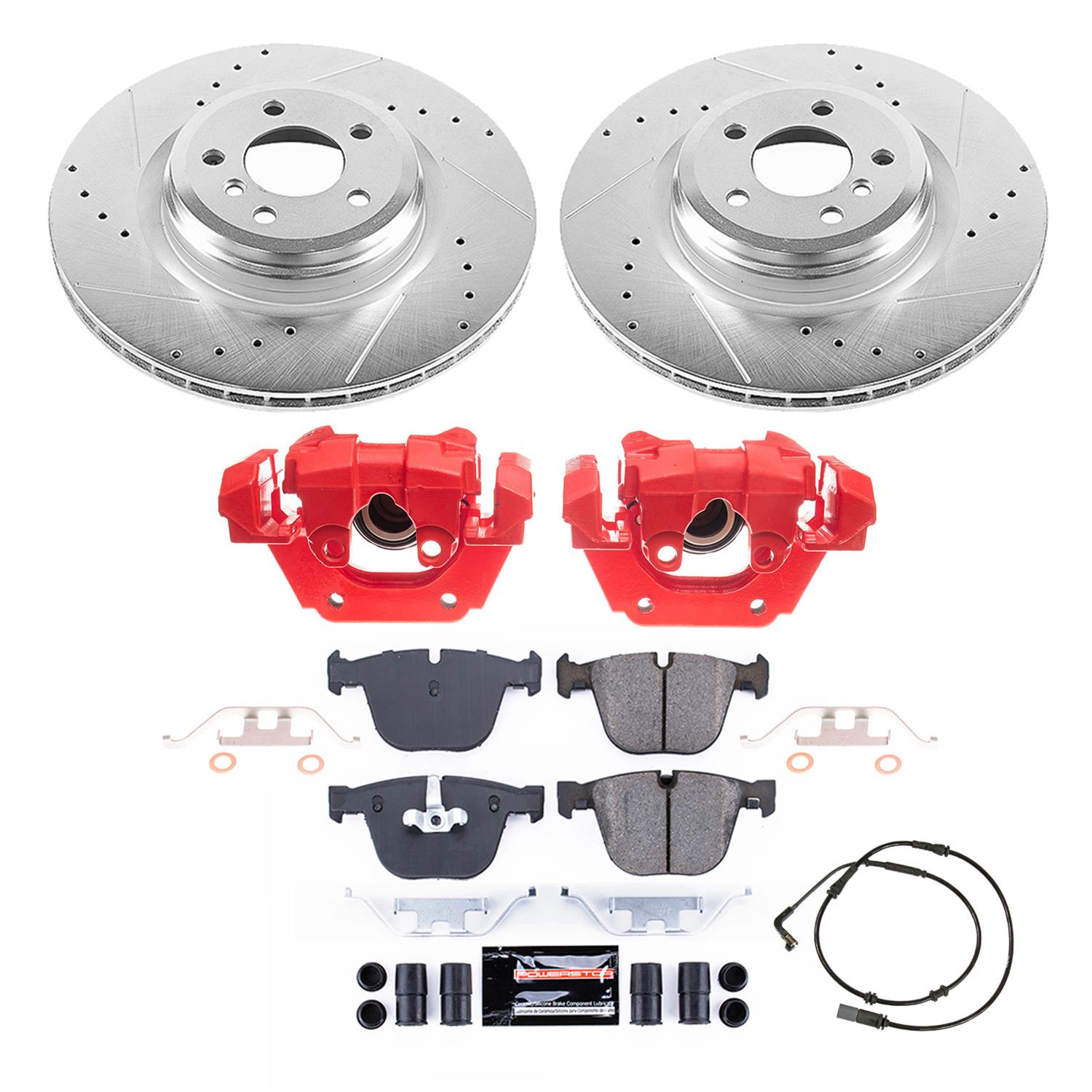 Power Stop 2009 BMW 750i Rear Z23 Evolution Kit W/Cals (1x psbK6014, 1x psbS6110) thumbnail 7