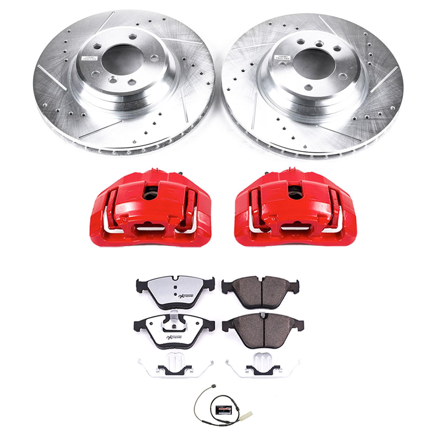 Power Stop 11-13 BMW 335is Front Z26 Street Kit w/Cals (1x psbK6055-26, 1x psbS3334) thumbnail 4