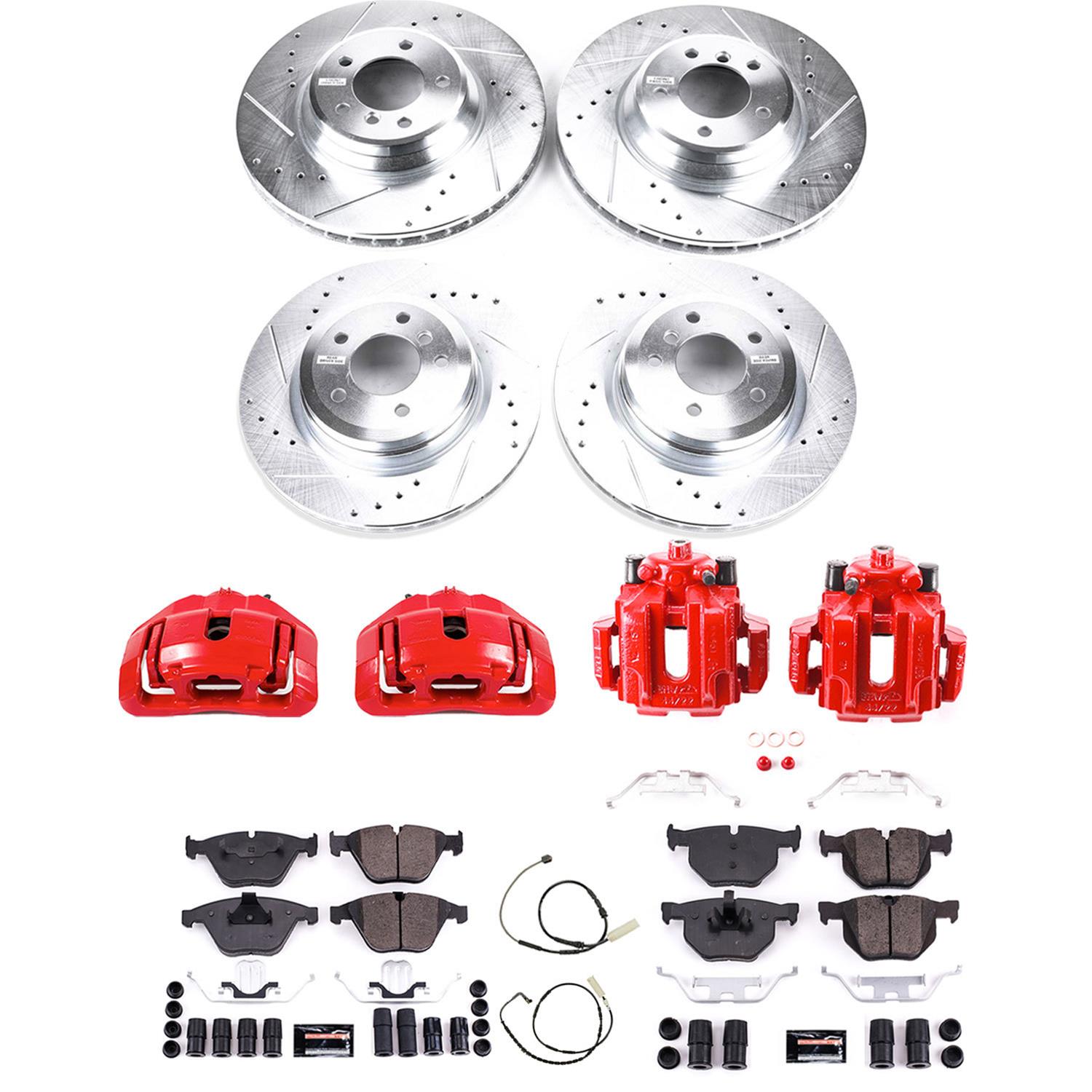 Power Stop 11-13 BMW 335i Front & Rear Z23 Evolution Sport Brake Kit w/Calipers (1x psbK6055, 1x psbS3328, 1x psbK5982, 1x psbS3334) thumbnail 2