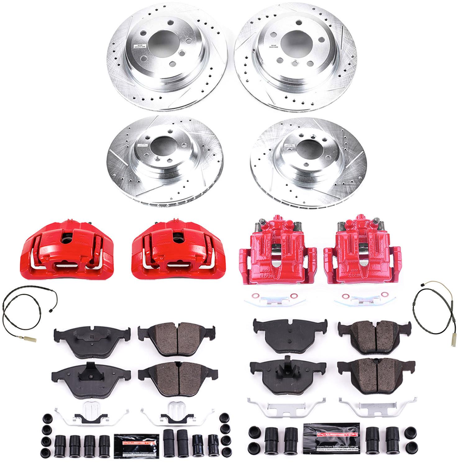 Power Stop 11-13 BMW 335i xDrive Front & Rear Z23 Evolution Sport Brake Kit w/Calipers (1x psbK6058, 1x psbS3328, 1x psbK5982, 1x psbS3334) thumbnail 7