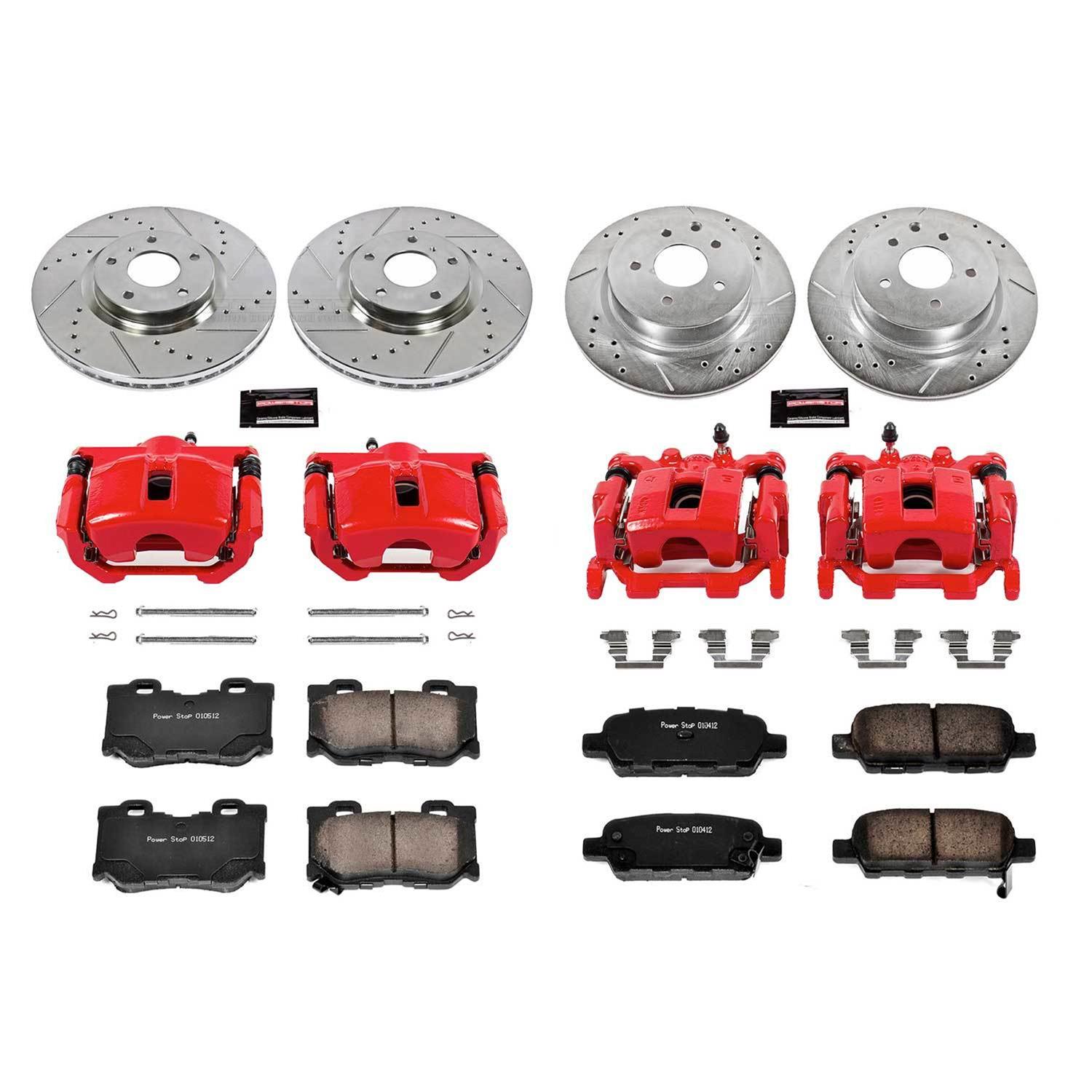 Power Stop 09-14 Nissan Maxima Front & Rear Z23 Evolution Sport Brake Kit w/Calipers (1x psbK179, 1x psbK3076, 1x psbS6030, 1x psbS6240) thumbnail 2