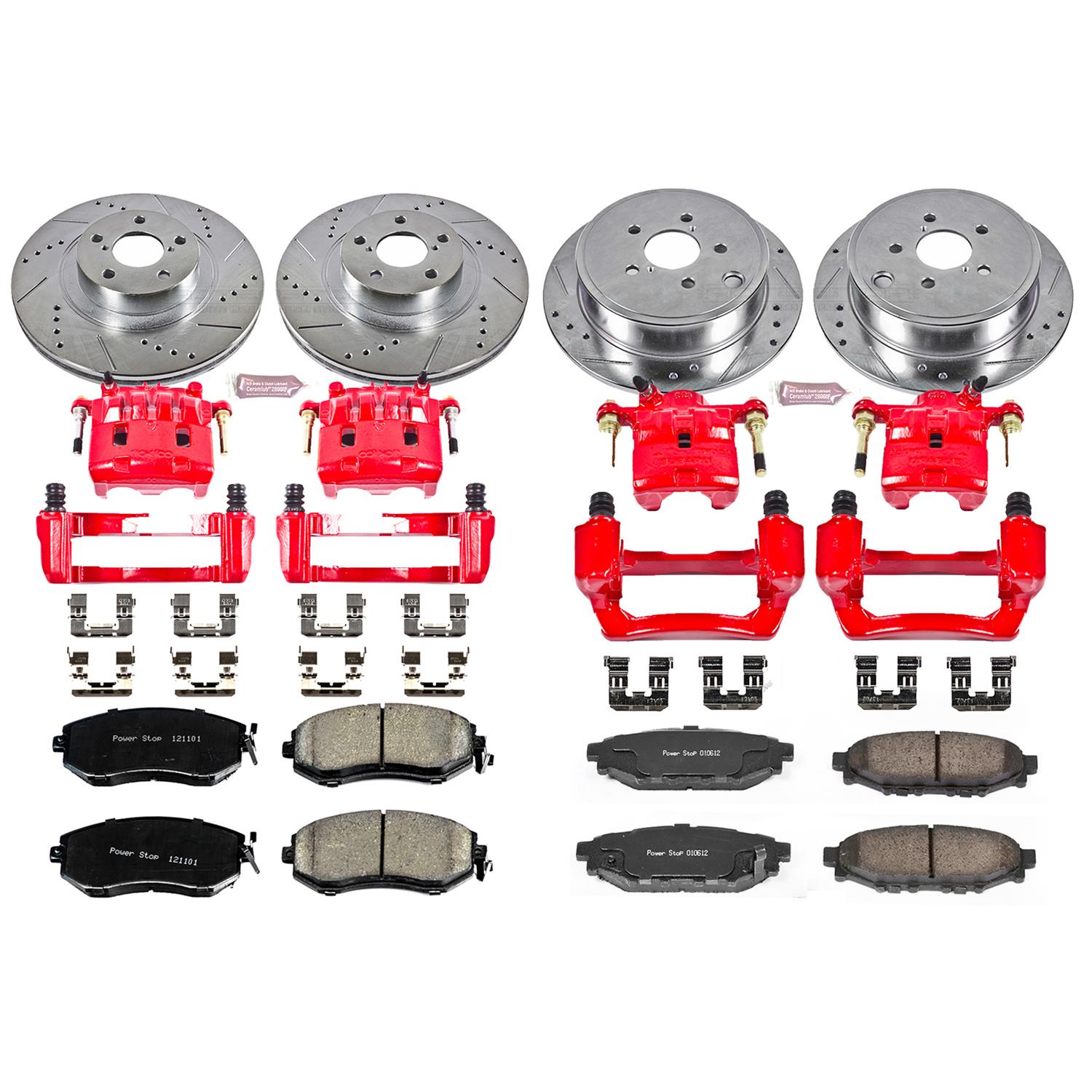 Power Stop KC6083 Power Stop Z23 Evolution Sport Brake Upgrade Kits
