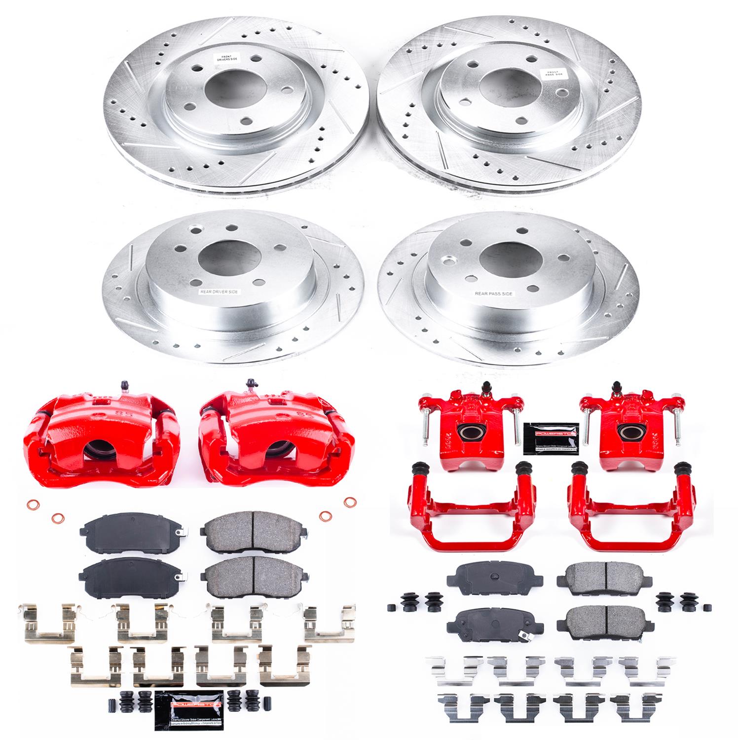 Power Stop 11-17 Nissan Juke Front & Rear Z23 Evolution Sport Brake Kit w/Calipers (1x psbK098, 1x psbS2780A, 1x psbK6094, 1x psbS6640) thumbnail 2
