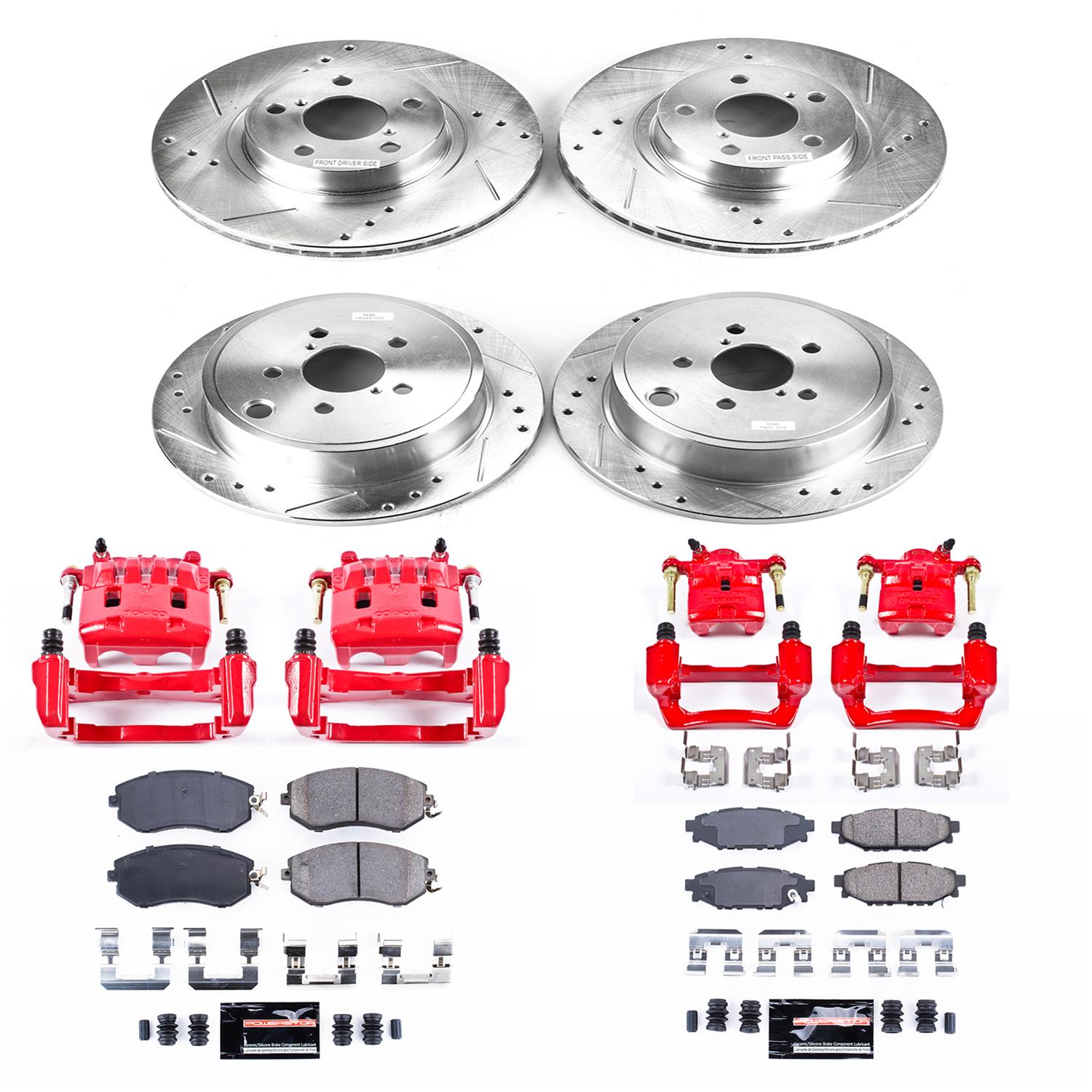 Power Stop 2011 Subaru Impreza Front & Rear Z23 Evolution Sport Brake Kit w/Calipers (1x psbK4631, 1x psbS2682A, 1x psbS3424, 1x psbK6111) thumbnail 5