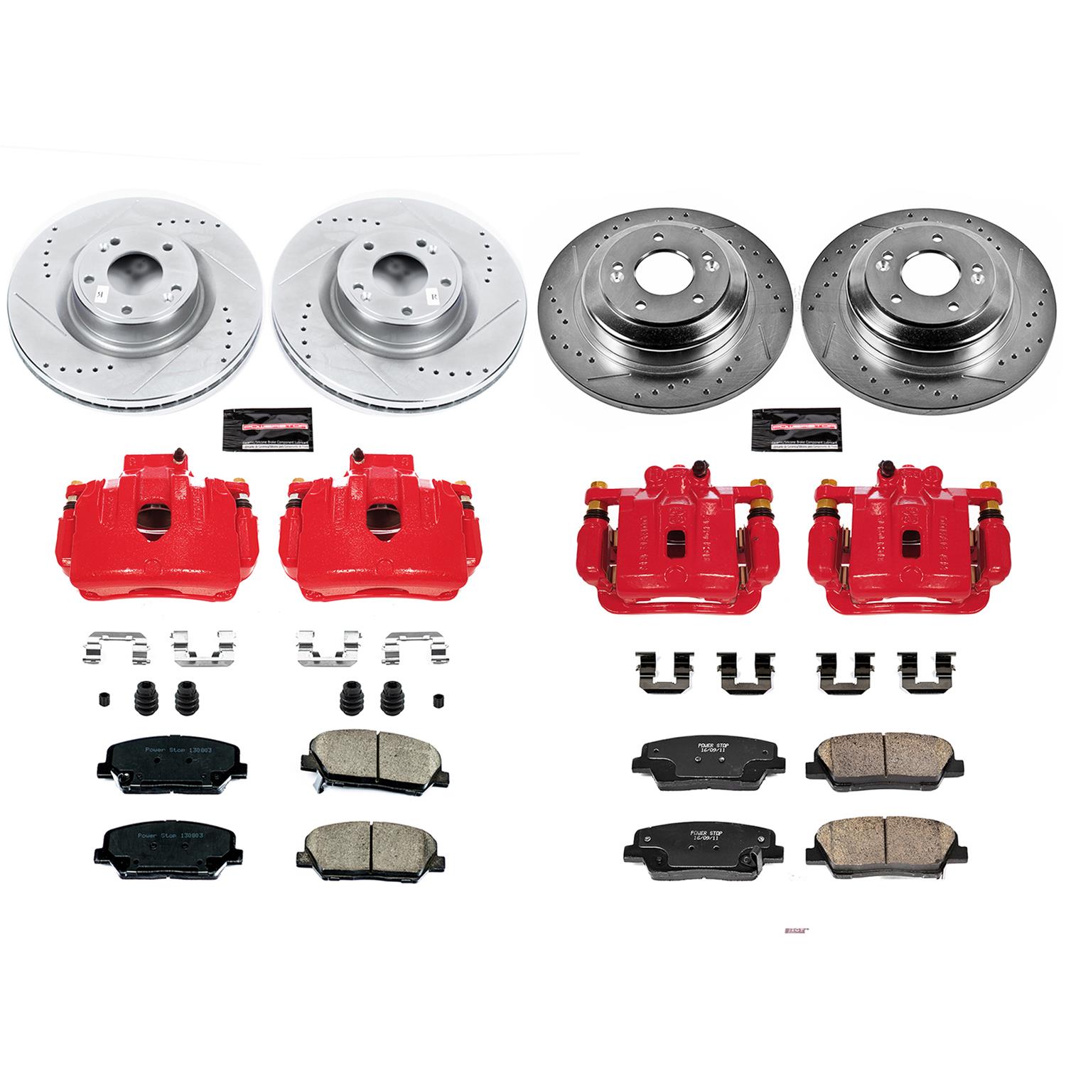 Power Stop 10-16 Hyundai Genesis Coupe Front & Rear Z23 Evolution Sport Brake Kit w/Calipers (1x psbK6168, 1x psbS6394, 1x psbS6412, 1x psbK6169) thumbnail 7