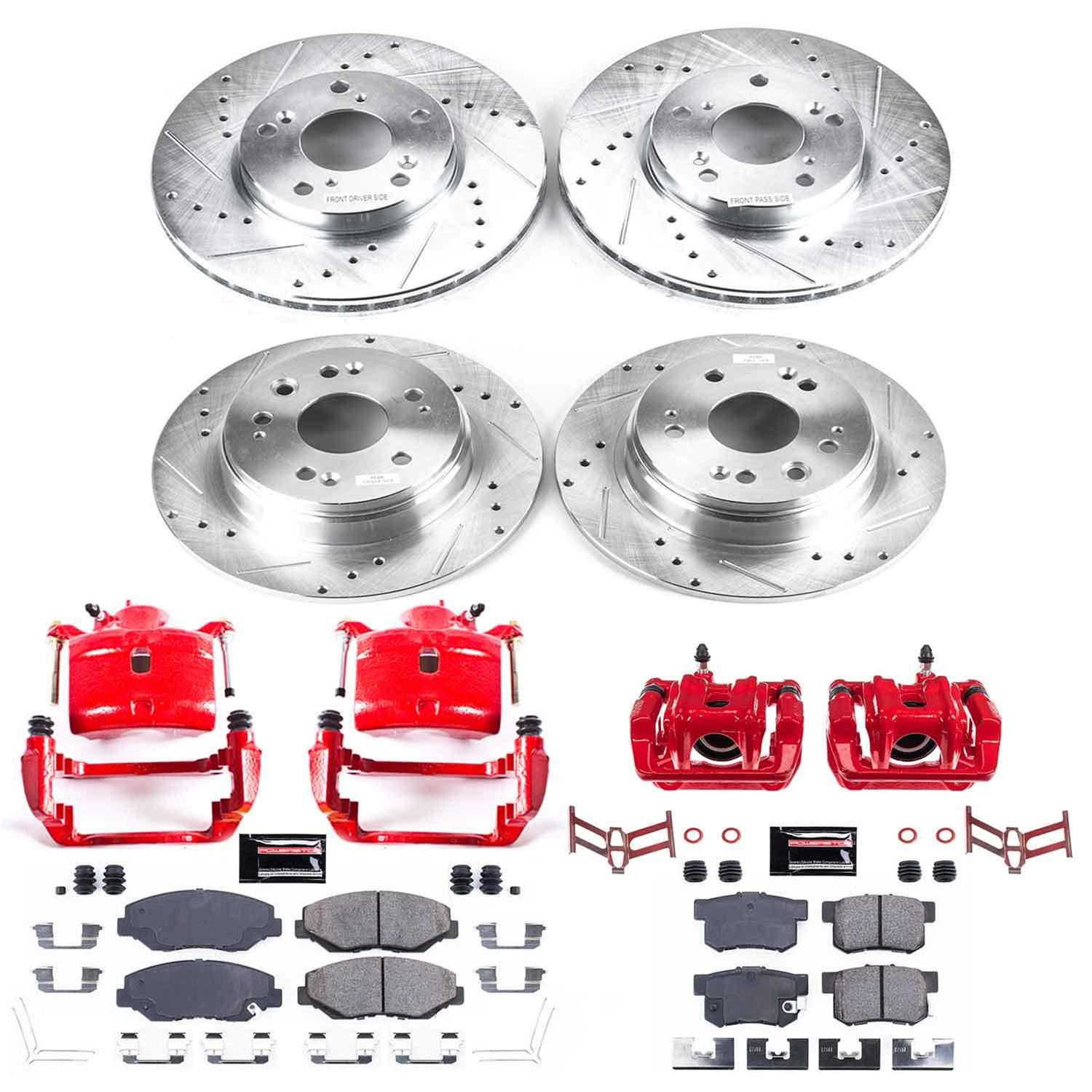 Power Stop 02-04 Honda CR-V Front & Rear Z23 Evolution Sport Brake Kit w/Calipers (1x psbK6172, 1x psbS2662, 1x psbK1043, 1x psbS1448) thumbnail 7