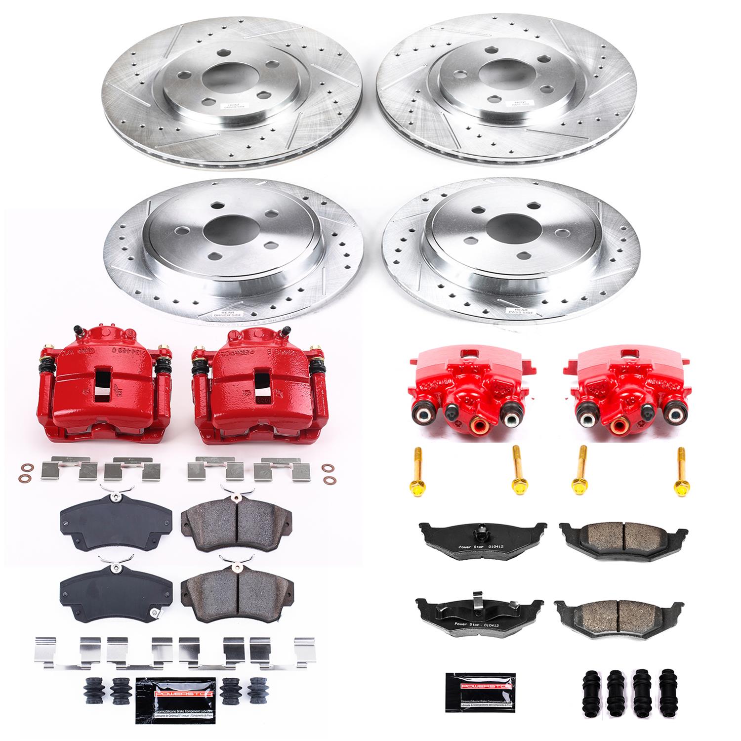 Power Stop 2010 Chrysler PT Cruiser Front & Rear Z23 Evolution Sport Brake Kit w/Calipers (1x psbK1709, 1x psbS4780, 1x psbK1704, 1x psbS4784) thumbnail 5