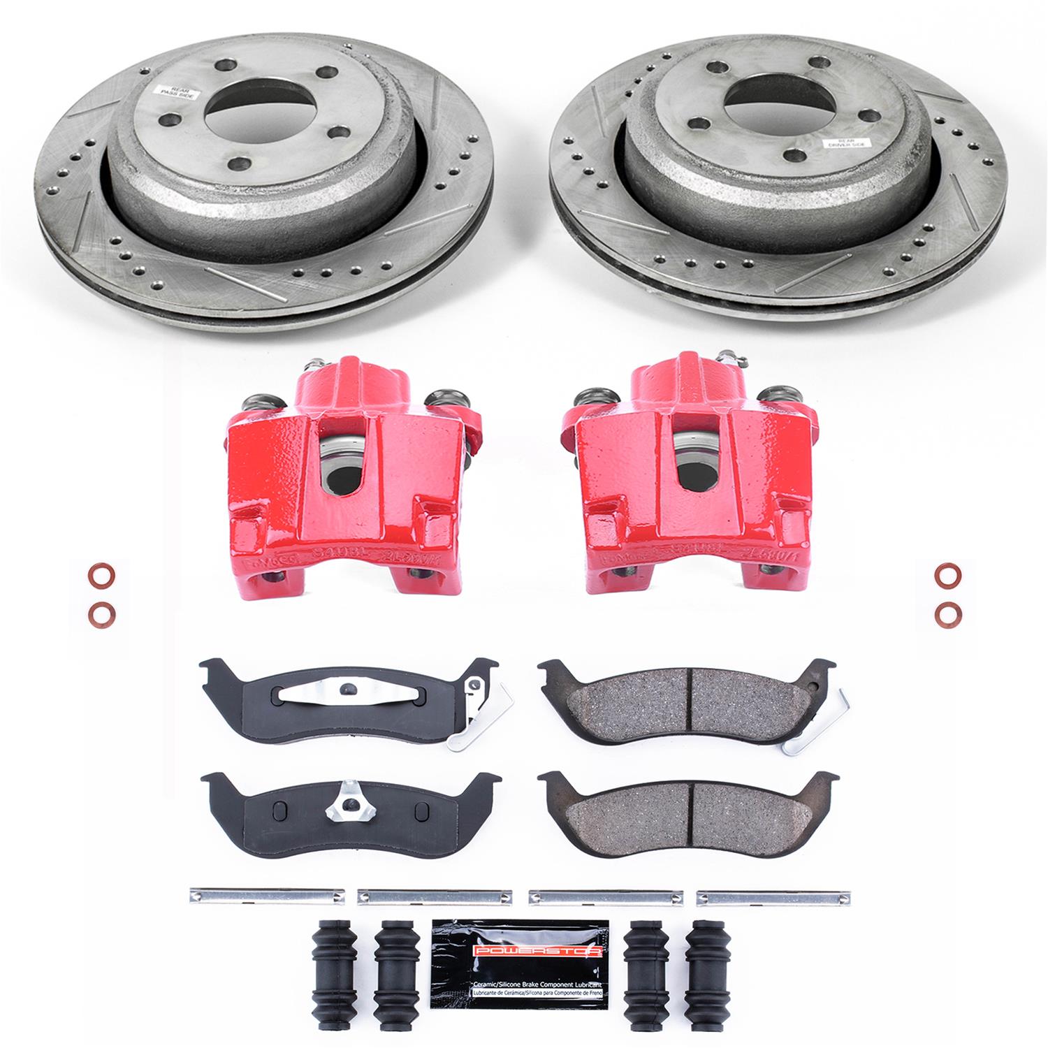 Power Stop 10-11 Ford Ranger Rear Z23 Evolution Sport Brake Kit w/Calipers (1x psbK6181, 1x psbS4850) thumbnail 5