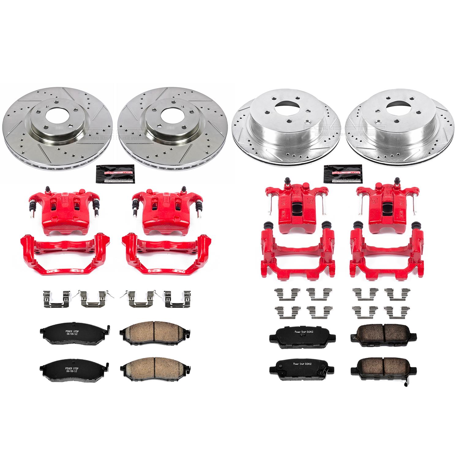 Power Stop 12-13 Infiniti M35h Front & Rear Z23 Evolution Sport Brake Kit w/Calipers (1x psbK112, 1x psbS6036, 1x psbK2427, 1x psbS2870B) thumbnail 7