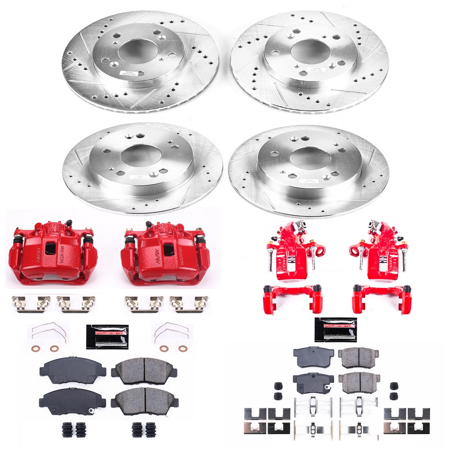 Power Stop 13-15 Acura ILX Front & Rear Z23 Evolution Sport Brake Kit w/Calipers (1x psbS6038, 1x psbS3298, 1x psbK1243, 1x psbK6317) thumbnail 5