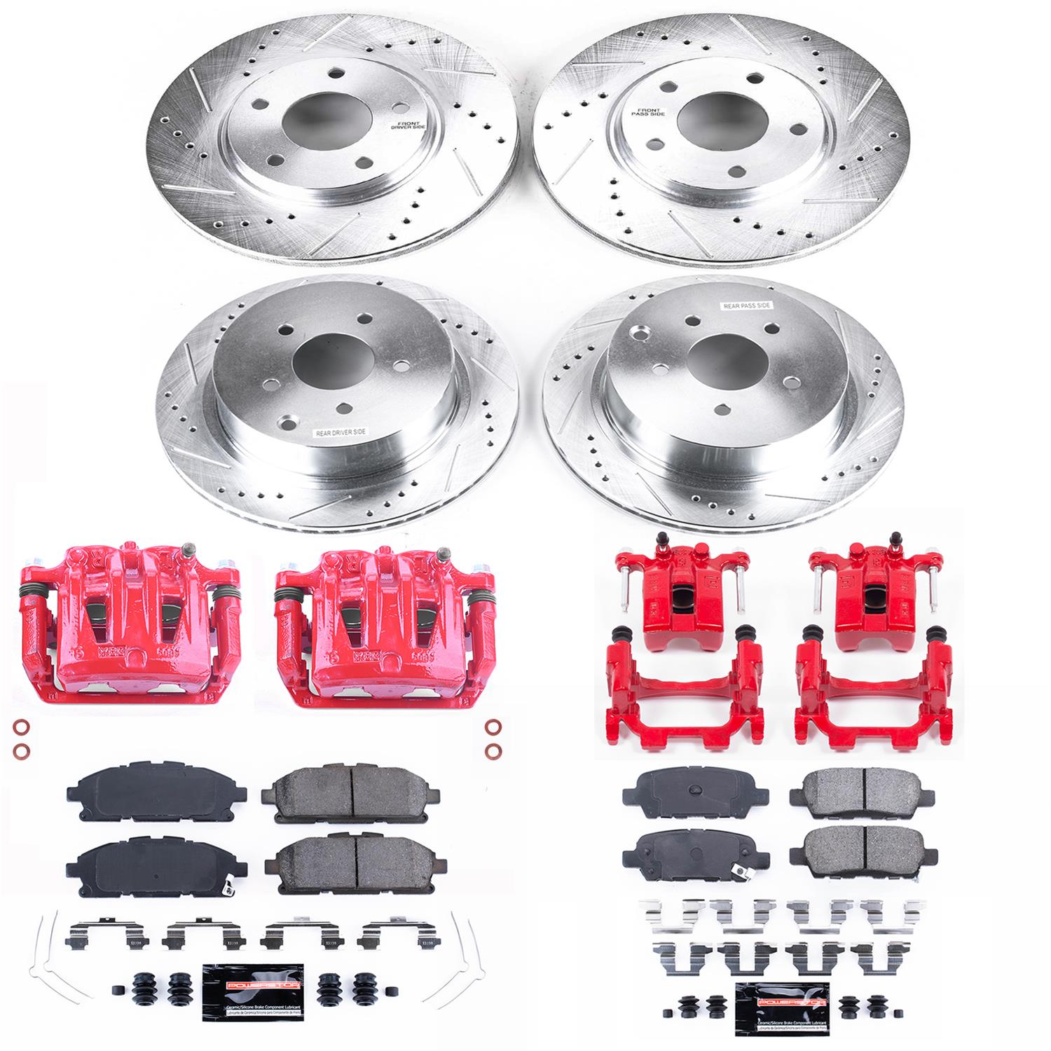 Power Stop 11-17 Nissan Quest Front & Rear Z23 Evolution Sport Brake Kit w/Calipers (1x psbK6360, 1x psbS6036, 1x psbK2427, 1x psbS3106) thumbnail 4