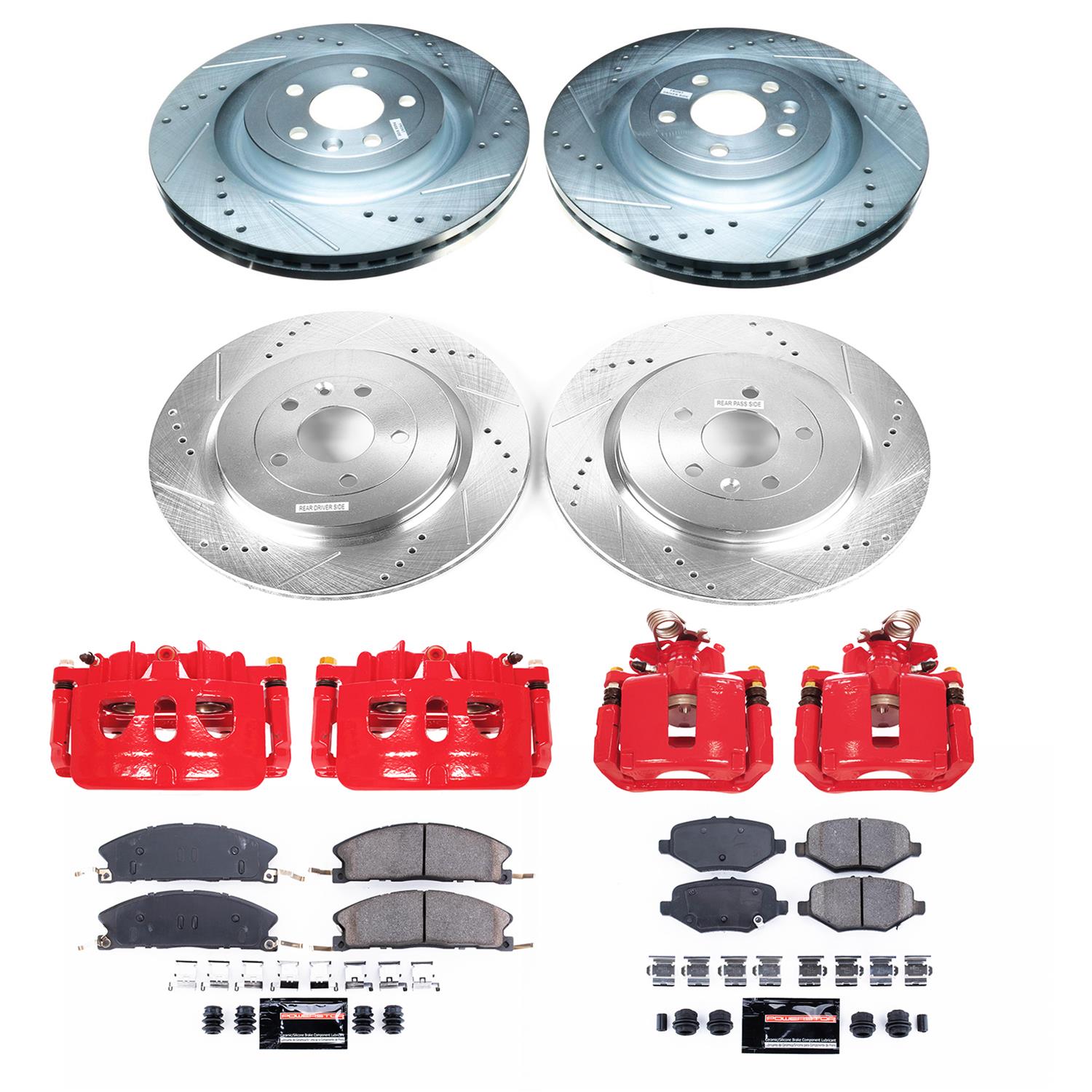 Power Stop 13-19 Ford Explorer Front & Rear Z23 Evolution Sport Brake Kit w/Calipers (1x psbK6374, 1x psbS5466, 1x psbK6376, 1x psbS5468) thumbnail 5