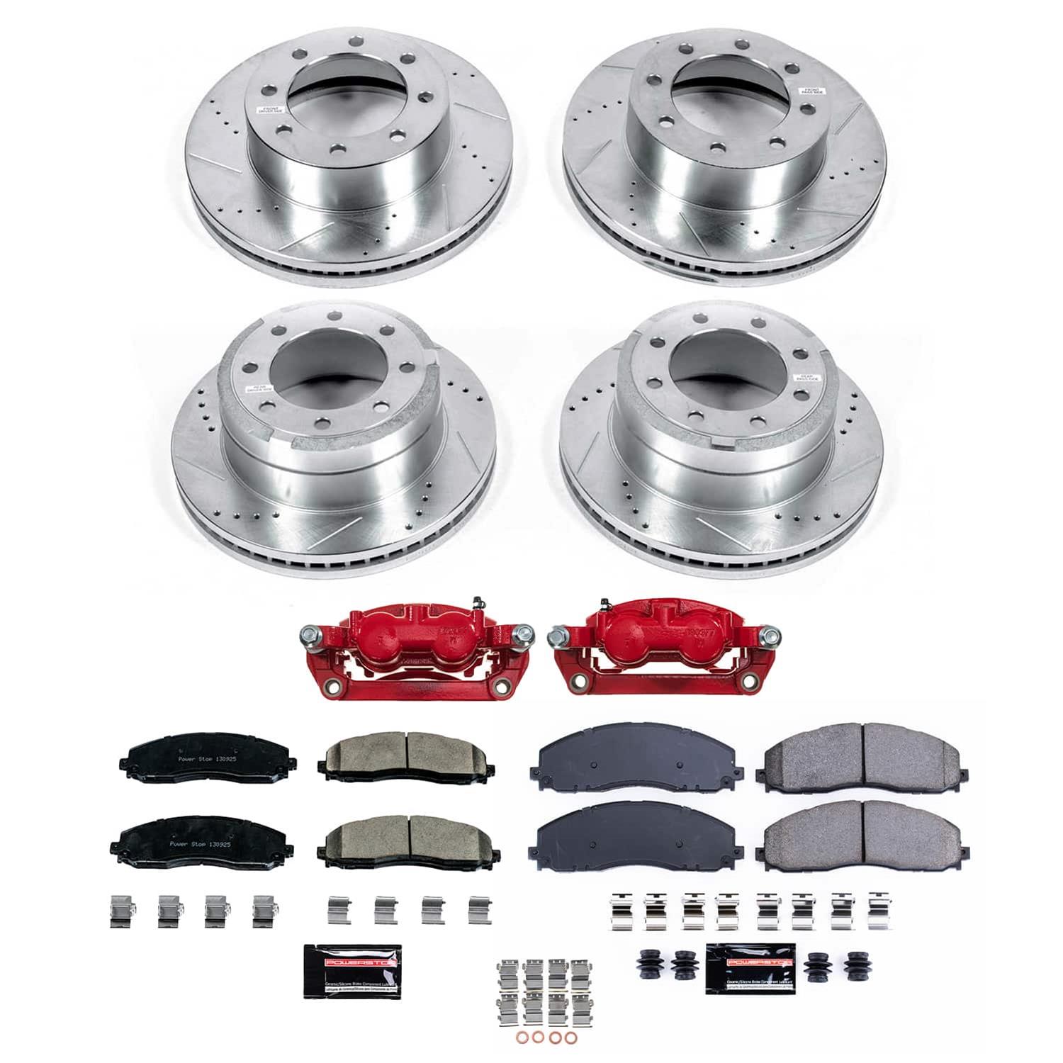 Power Stop 13-22 Ford F-350 Super Duty Front and Rear Z23 Evolution Kit w/Calipers (Bundled Kit) thumbnail 2