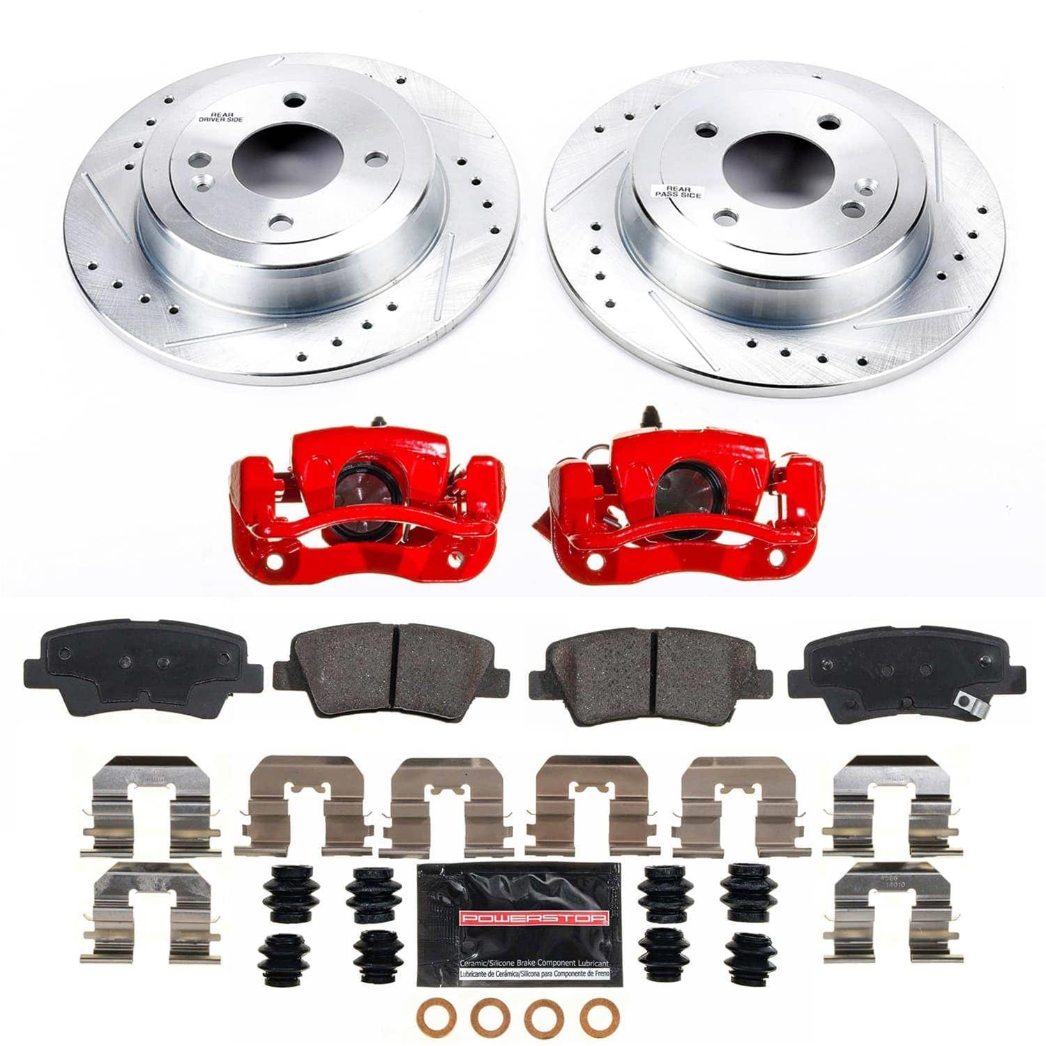 Power Stop 12-17 Kia Rio Rear Z23 Evolution Kit w/Calipers (1x psbK6507, 1x psbS15162) thumbnail 2