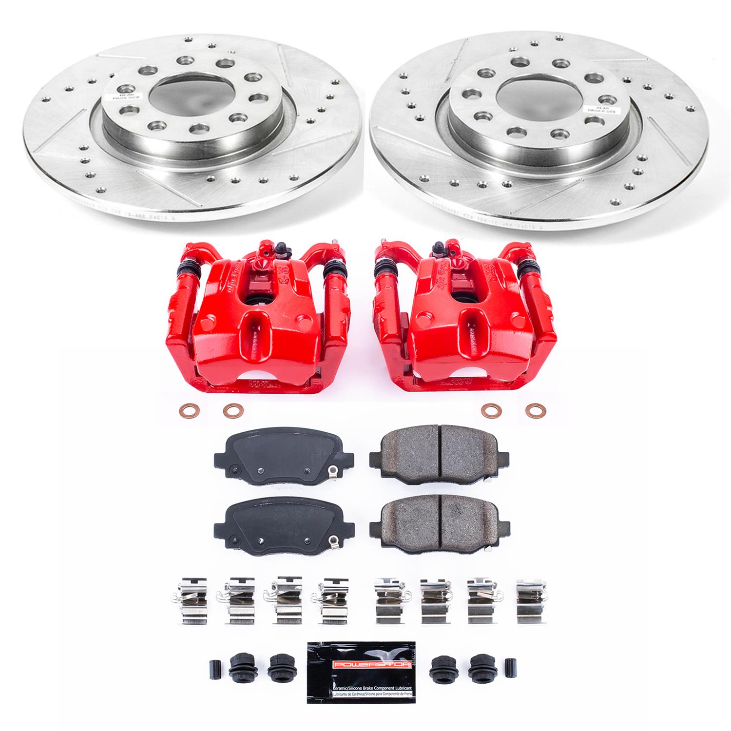 Power Stop 15-17 Chrysler 200 Rear Z23 Evolution Sport Brake Kit w/Calipers (1x psbK6543, 1x psbS5530) thumbnail 8