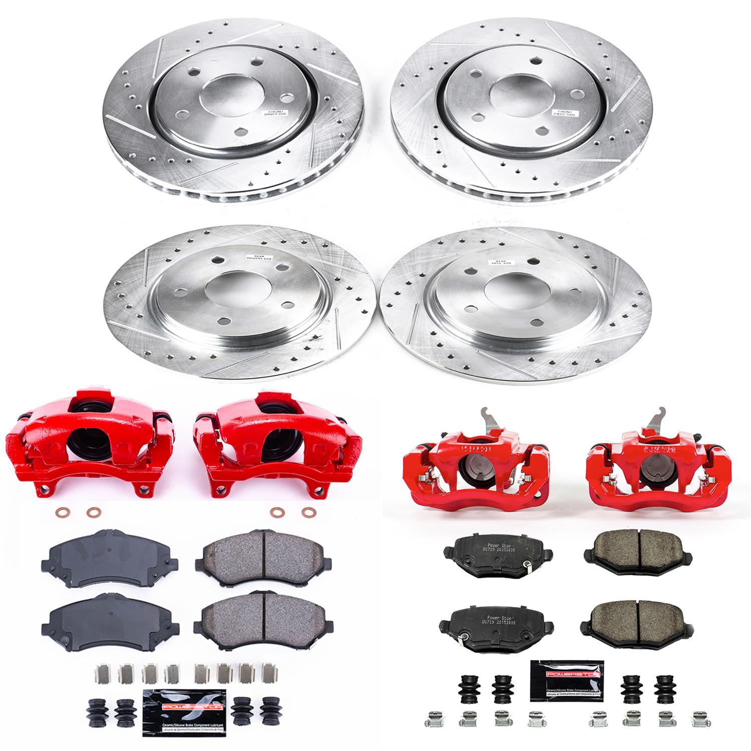 Power Stop 2013 Dodge Journey Front & Rear Z23 Evolution Sport Brake Kit w/Calipers (1x psbK3118, 1x psbS5176, 1x psbK6544, 1x psbS5044A) thumbnail 5