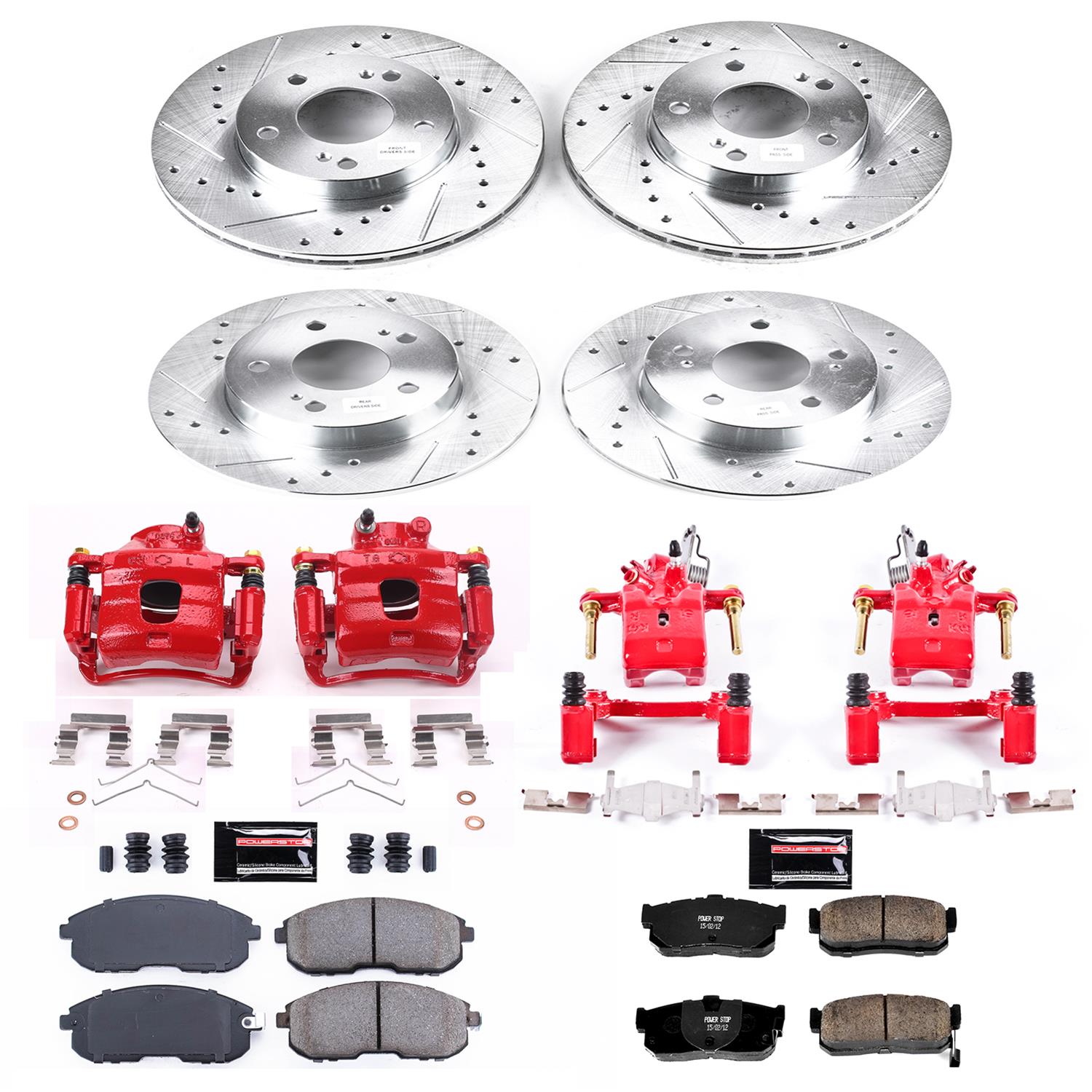 Power Stop 96-99 Infiniti I30 Front & Rear Z23 Evolution Sport Brake Kit w/Calipers (1x psbK660, 1x psbS2000, 1x psbS1218, 1x psbK1168) thumbnail 5