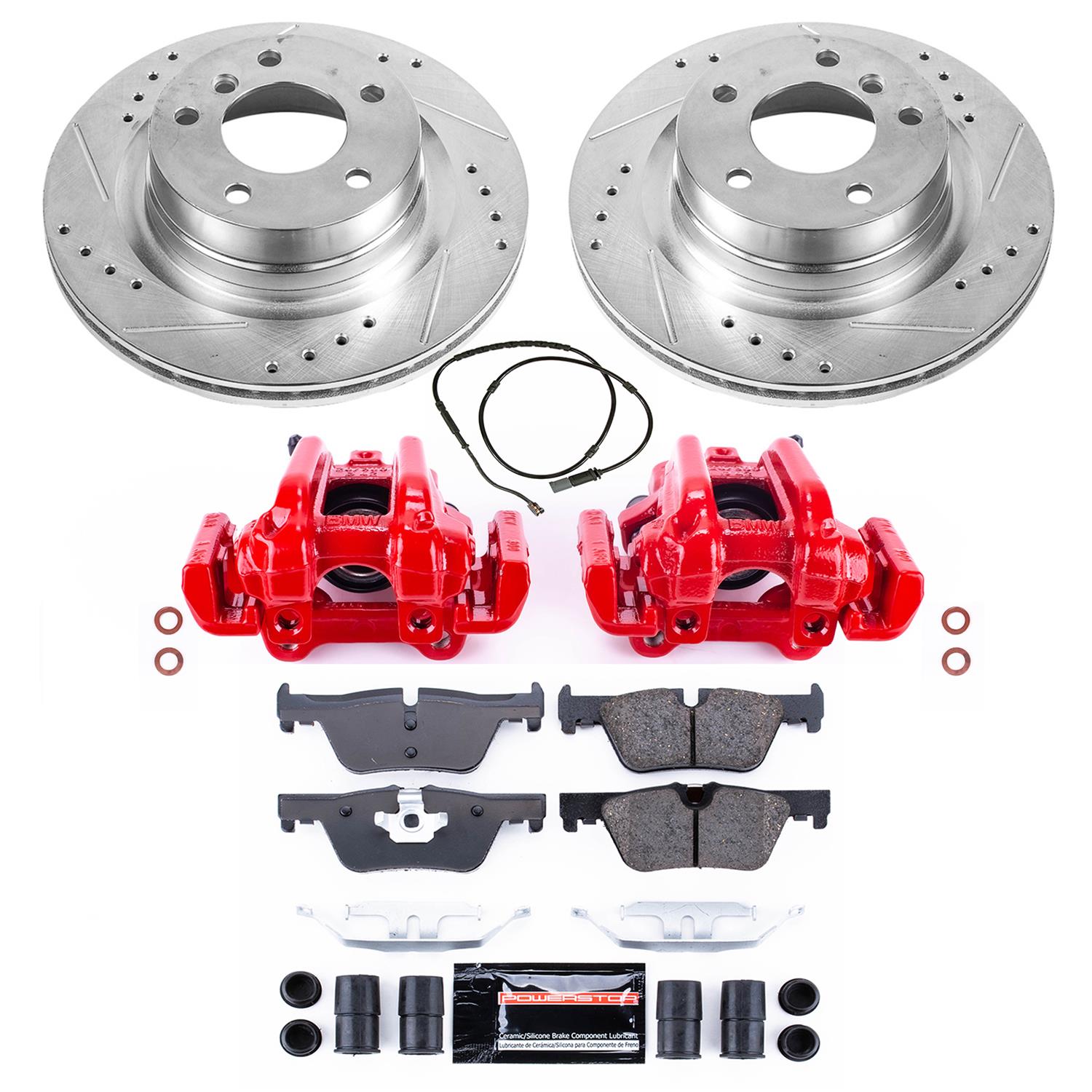 Power Stop 14-16 BMW 228i Rear Z23 Evolution Sport Brake Kit w/Calipers (1x psbK6656, 1x psbS7110) thumbnail 2
