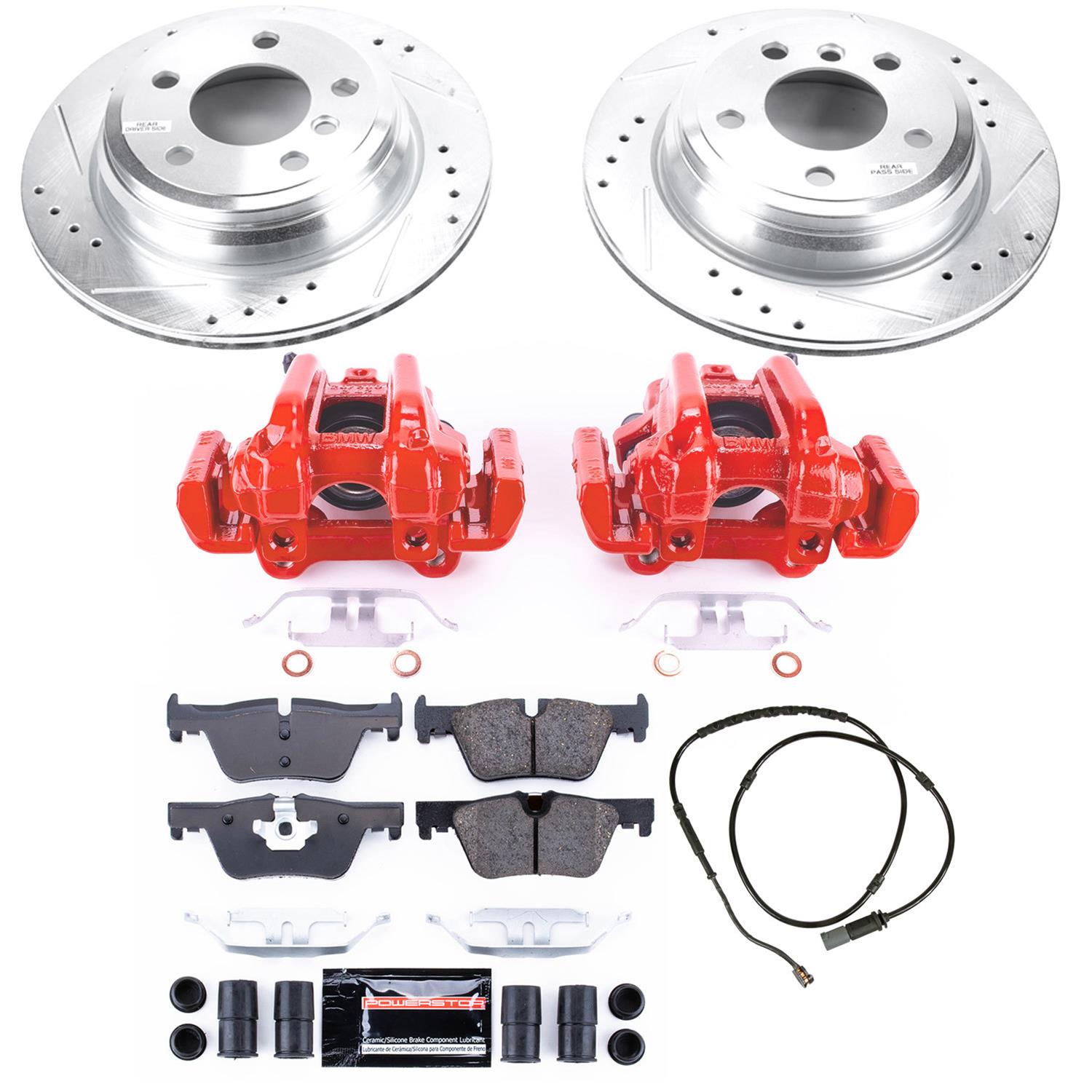 Power Stop 13-18 BMW 320i xDrive Rear Z23 Evolution Sport Brake Kit w/Calipers (1x psbK6852, 1x psbS7110) thumbnail 2