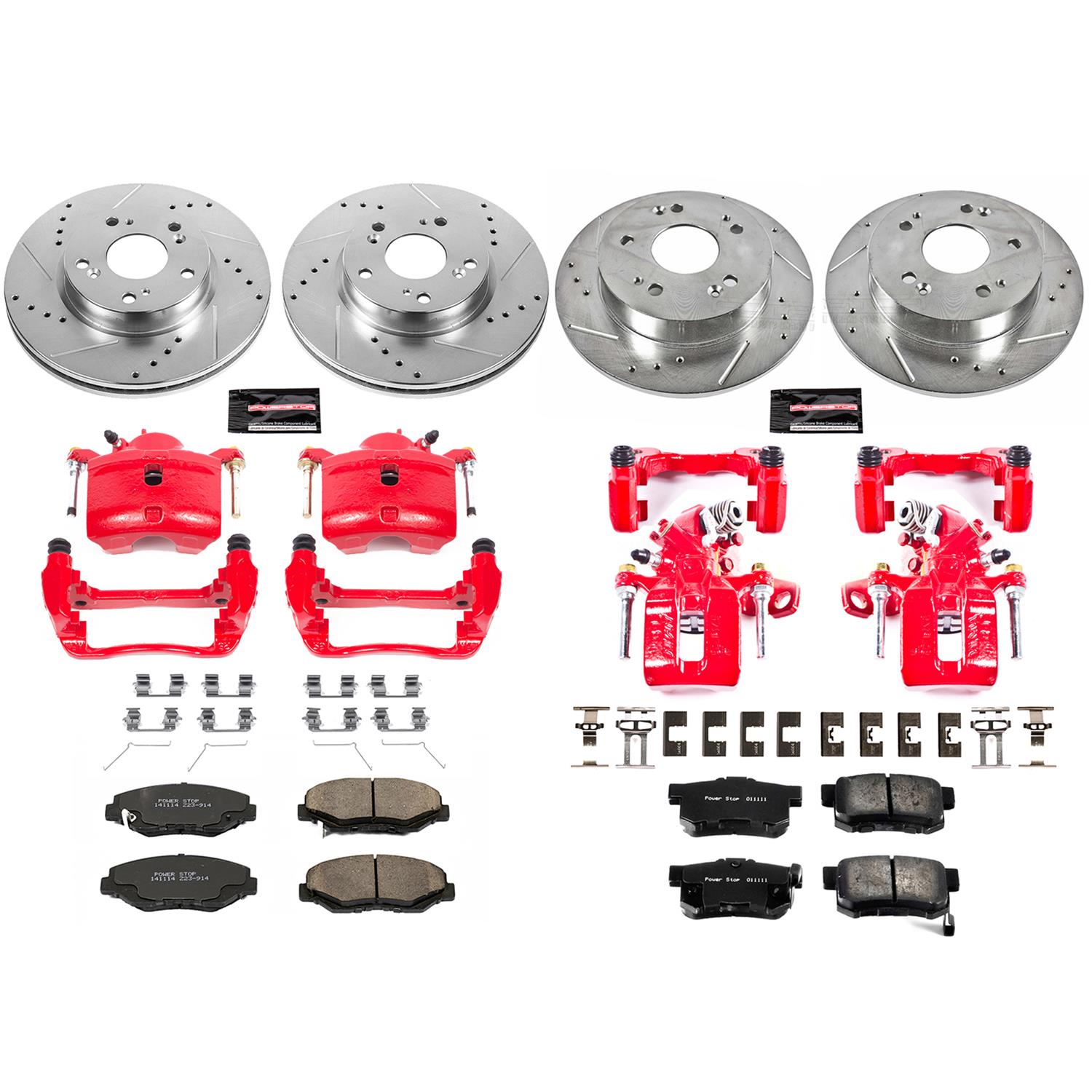 Power Stop 2013 Acura ILX Front & Rear Z23 Evolution Sport Brake Kit w/Calipers (1x psbS3298, 1x psbK1243, 1x psbS2660, 1x psbK6490) thumbnail 7