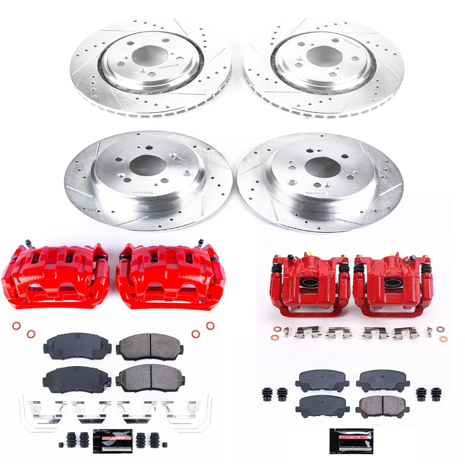 Power Stop 15-17 Honda Odyssey Front & Rear Z23 Evolution Sport Brake Kit w/Calipers (1x psbK4685, 1x psbS6446, 1x psbK6959, 1x psbS6448) thumbnail 5