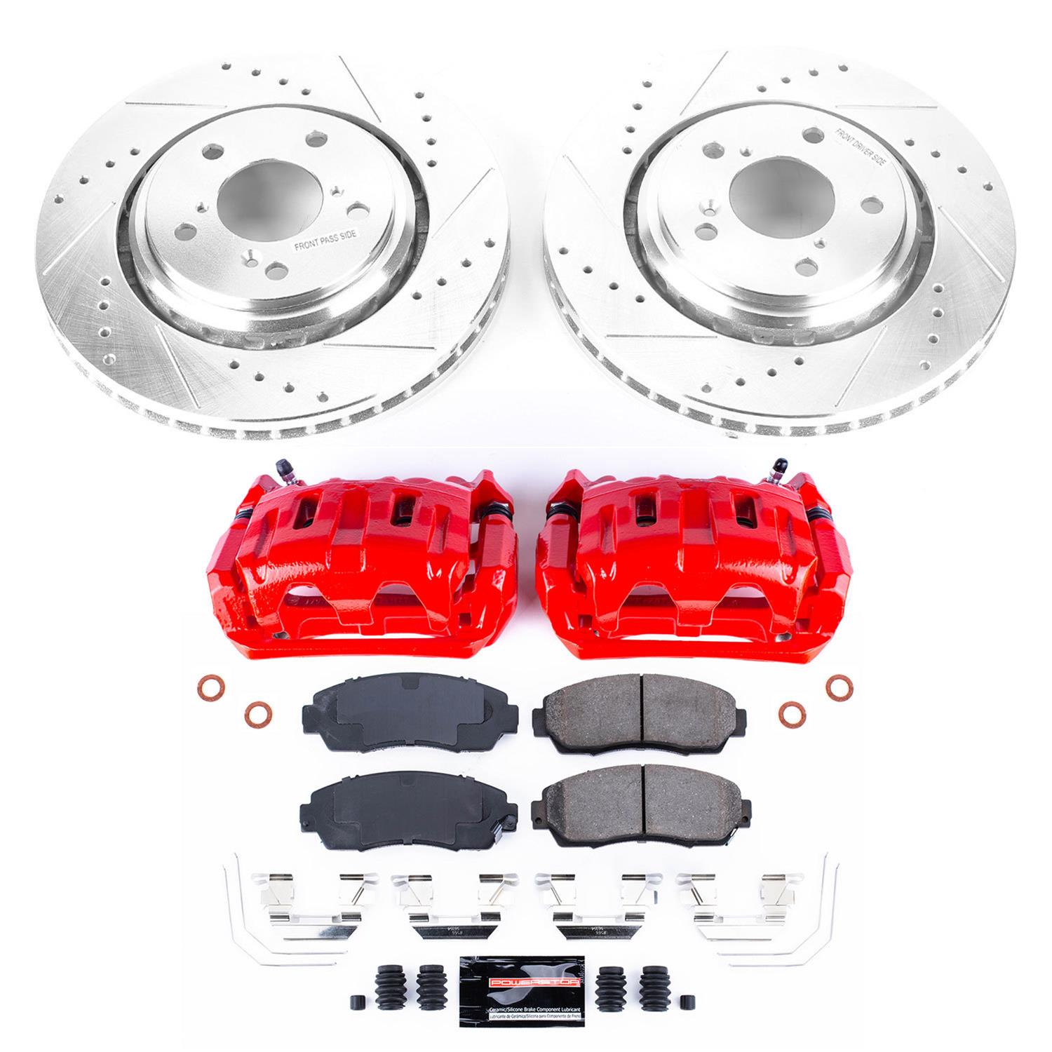 Power Stop 15-17 Honda Odyssey Front Z23 Evolution Sport Brake Kit w/Calipers (1x psbK6959, 1x psbS6448) thumbnail 9
