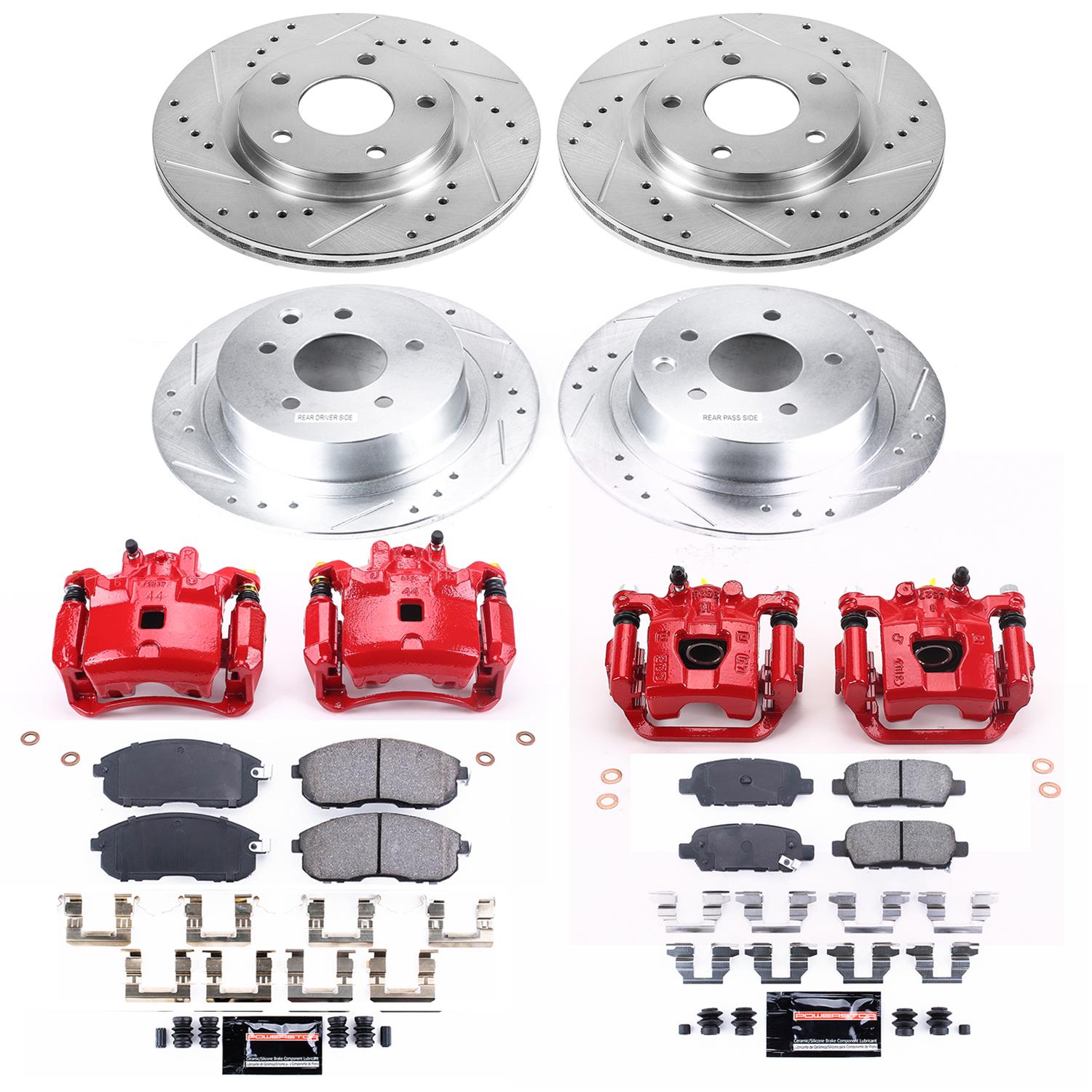 Power Stop 17-18 Nissan Sentra Front & Rear Z23 Evolution Sport Brake Kit w/Calipers (1x psbK098, 1x psbS3306, 1x psbS3582, 1x psbK6961) thumbnail 5