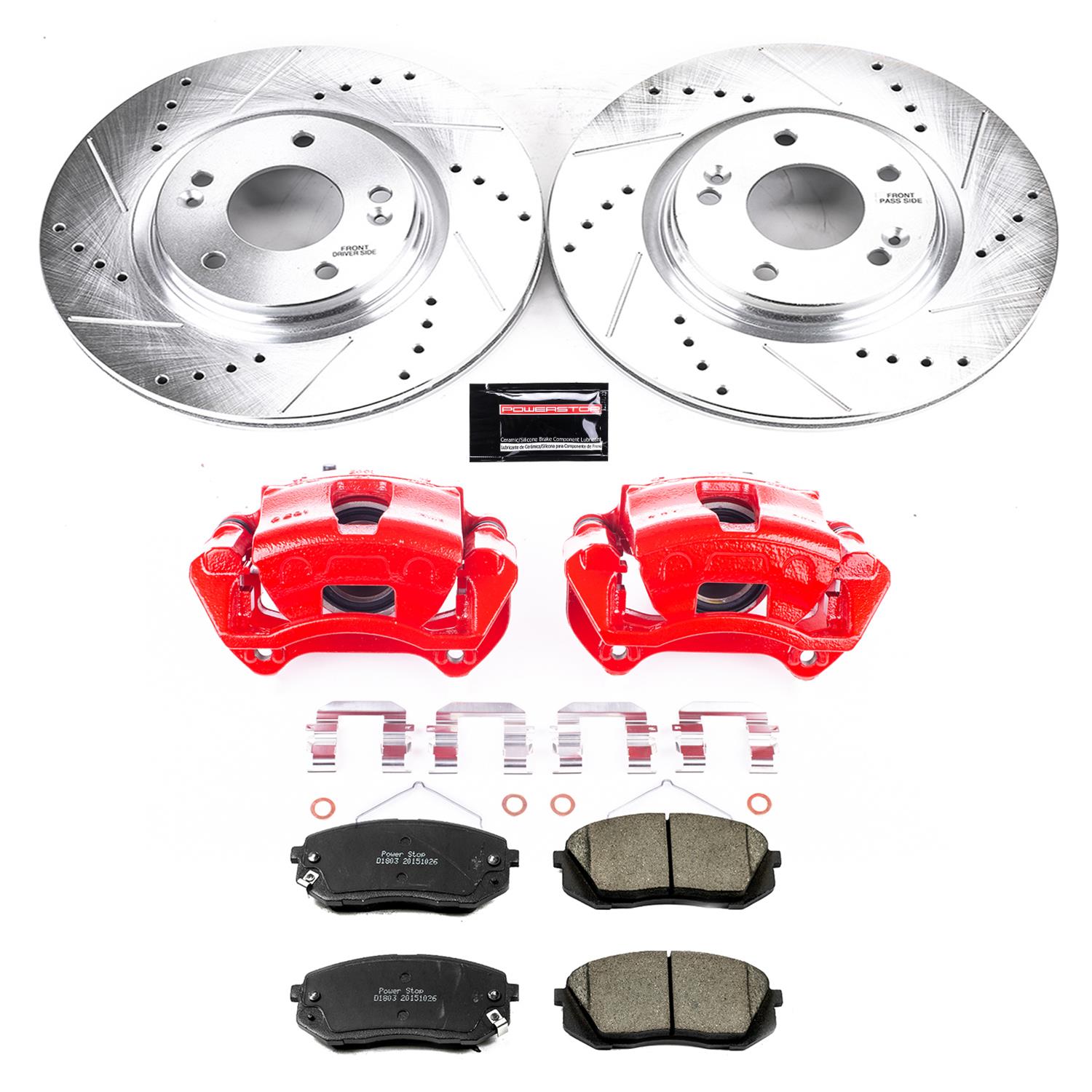 Power Stop 15-16 Hyundai Sonata Front Z23 Evolution Sport Brake Kit w/Calipers (1x psbK6982, 1x psbS7324) thumbnail 5