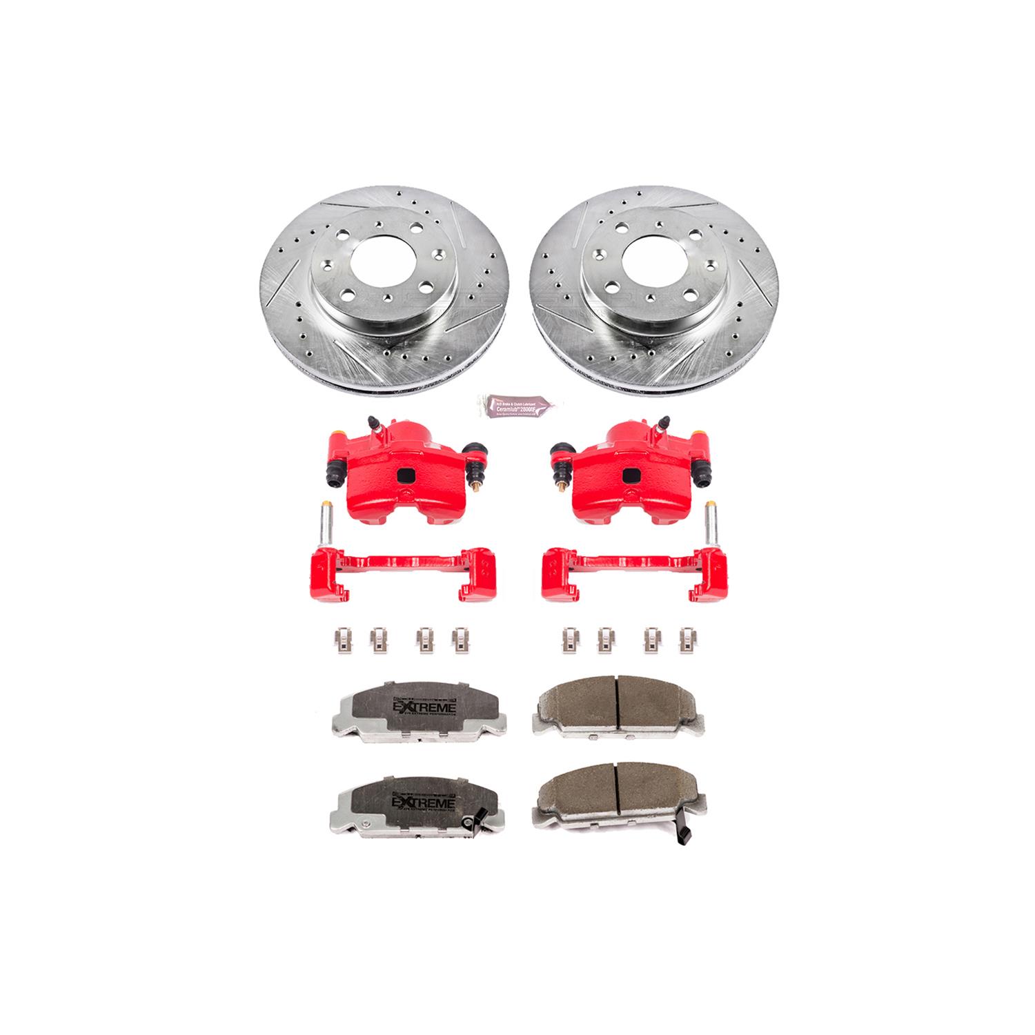 Power Stop KC699-26 Power Stop Z26 Street Warrior Brake Upgrade Kits with  Calipers | Summit Racing