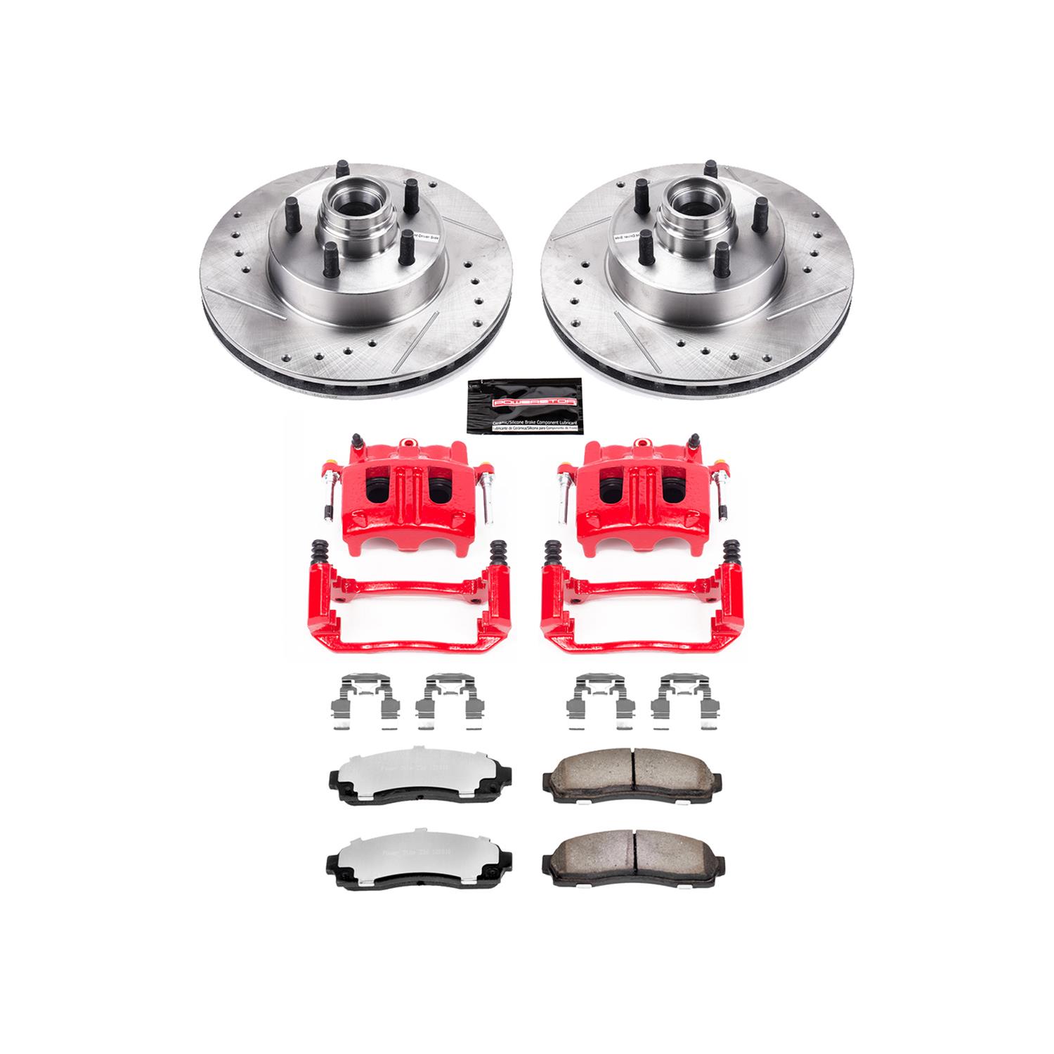 Power Stop 10-11 Ford Ranger Front Z36 Truck & Tow Kit w/Cals (1x psbK7004-36, 1x psbS4758) thumbnail 6