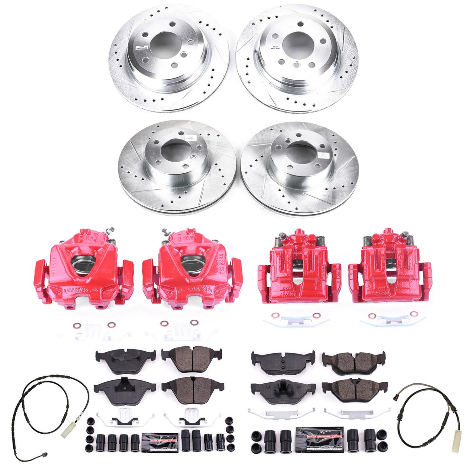 Power Stop 13-15 BMW X1 Front & Rear Z23 Evolution Sport Brake Kit w/Calipers (1x psbS3360, 1x psbK7008, 1x psbK7026, 1x psbS3226) thumbnail 6