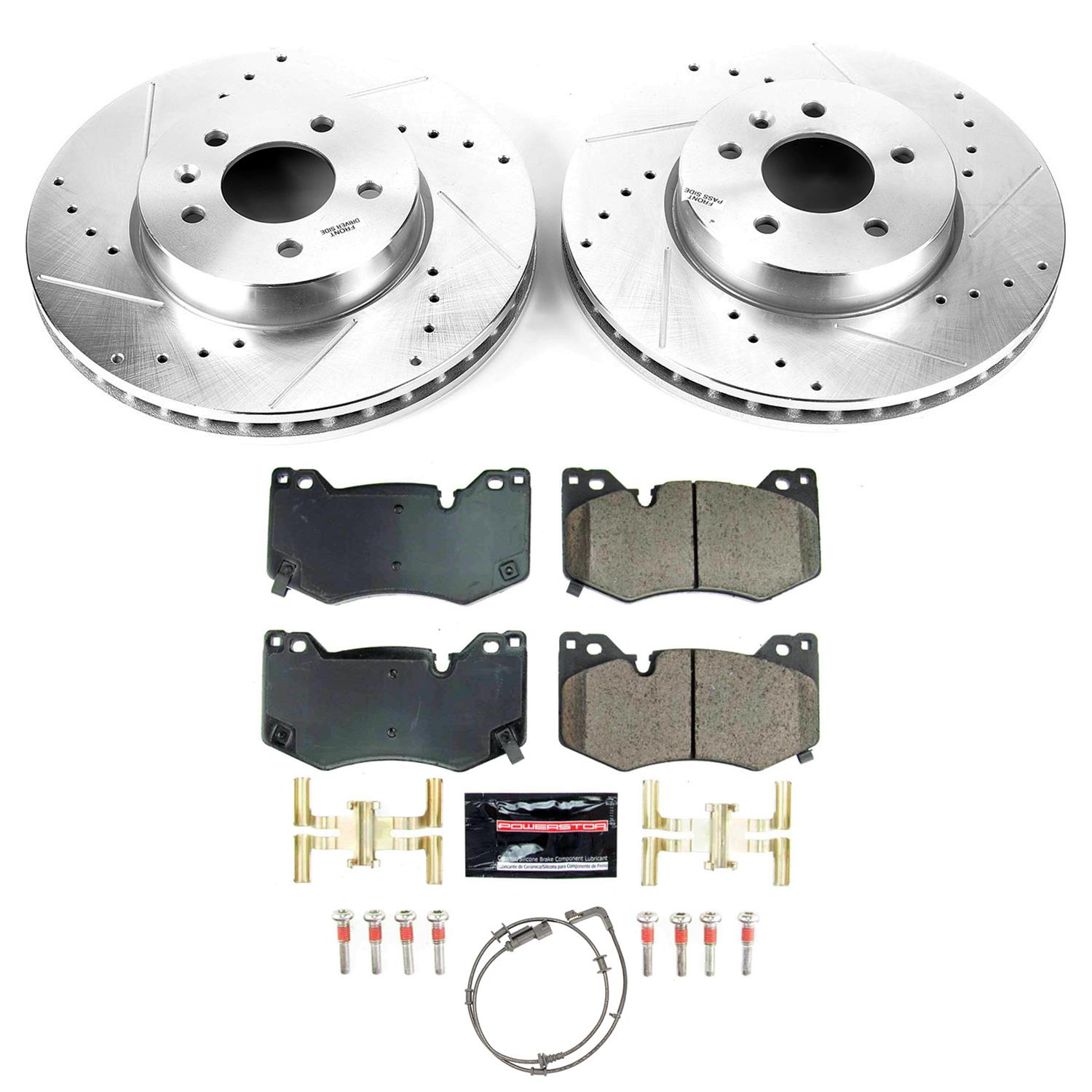 Power Stop 2019 Nissan Rogue Front and Rear Z26 Street Kit w/Calipers (1x psbK7034-26, 1x psbK6761-26, 1x psbS6696, 1x psbS7146) thumbnail 7