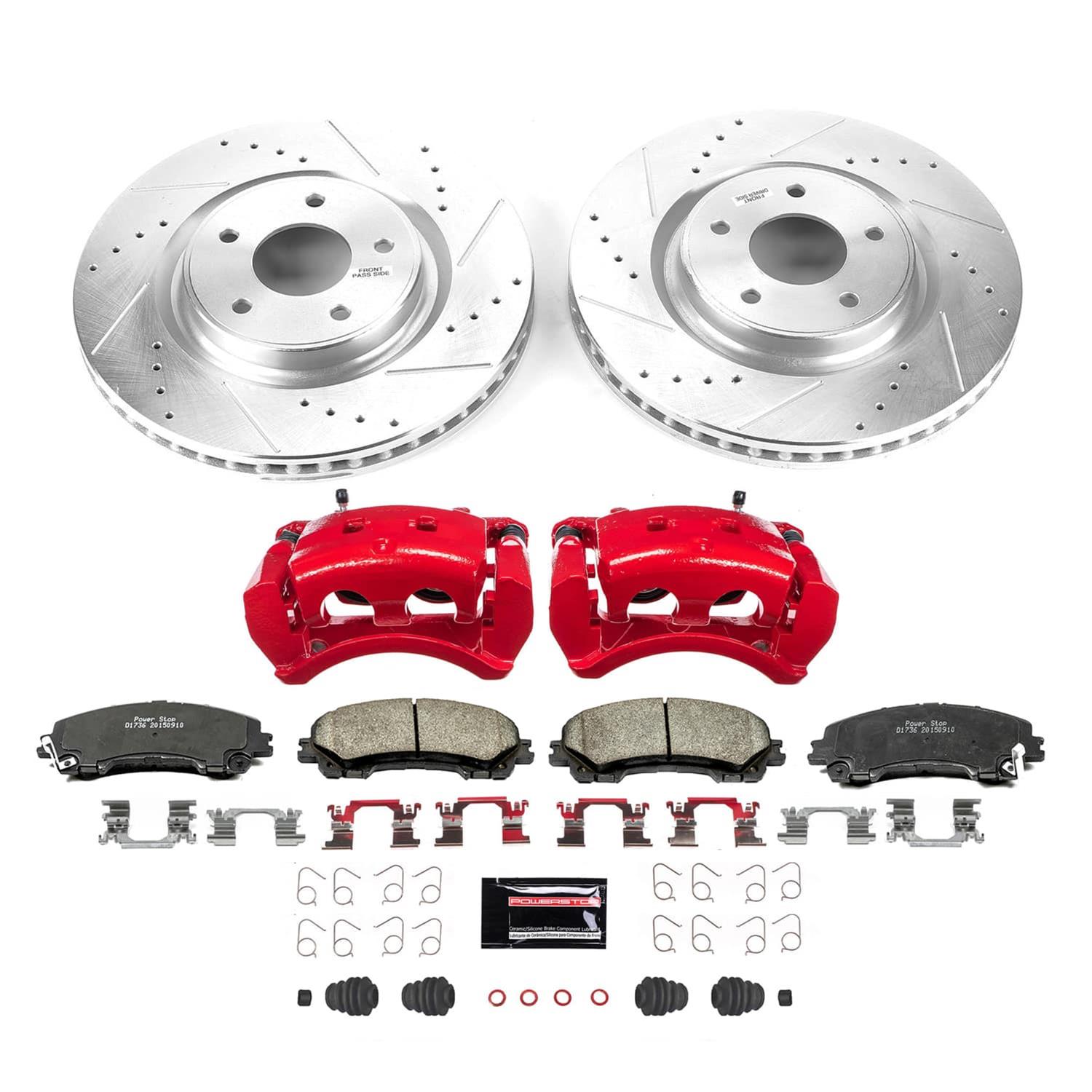 Power Stop 2019 Nissan Rogue Front Z23 Evolution Kit w/Calipers (1x psbK7034, 1x psbS7146) thumbnail 2