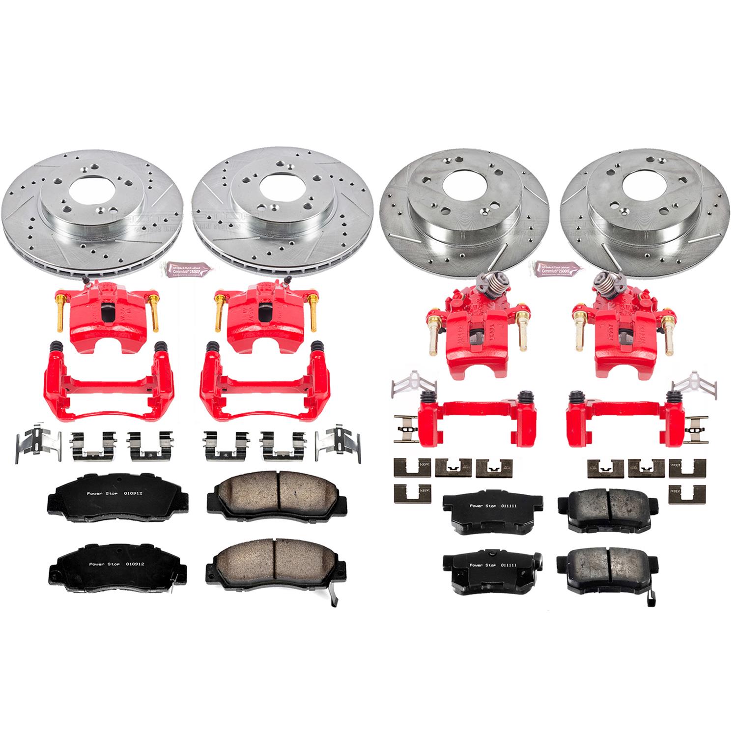 Power Stop KC706 Power Stop Z23 Evolution Sport Brake Upgrade Kits with