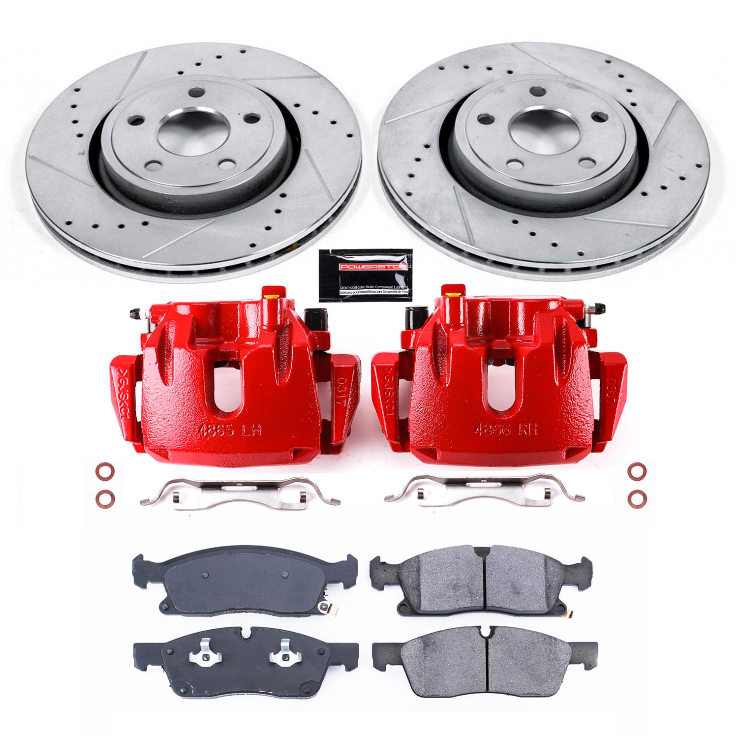 Power Stop 16-19 Jeep Grand Cherokee Front Z23 Evolution Sport Brake Kit w/Calipers (1x psbS5296A, 1x psbK7133) thumbnail 5