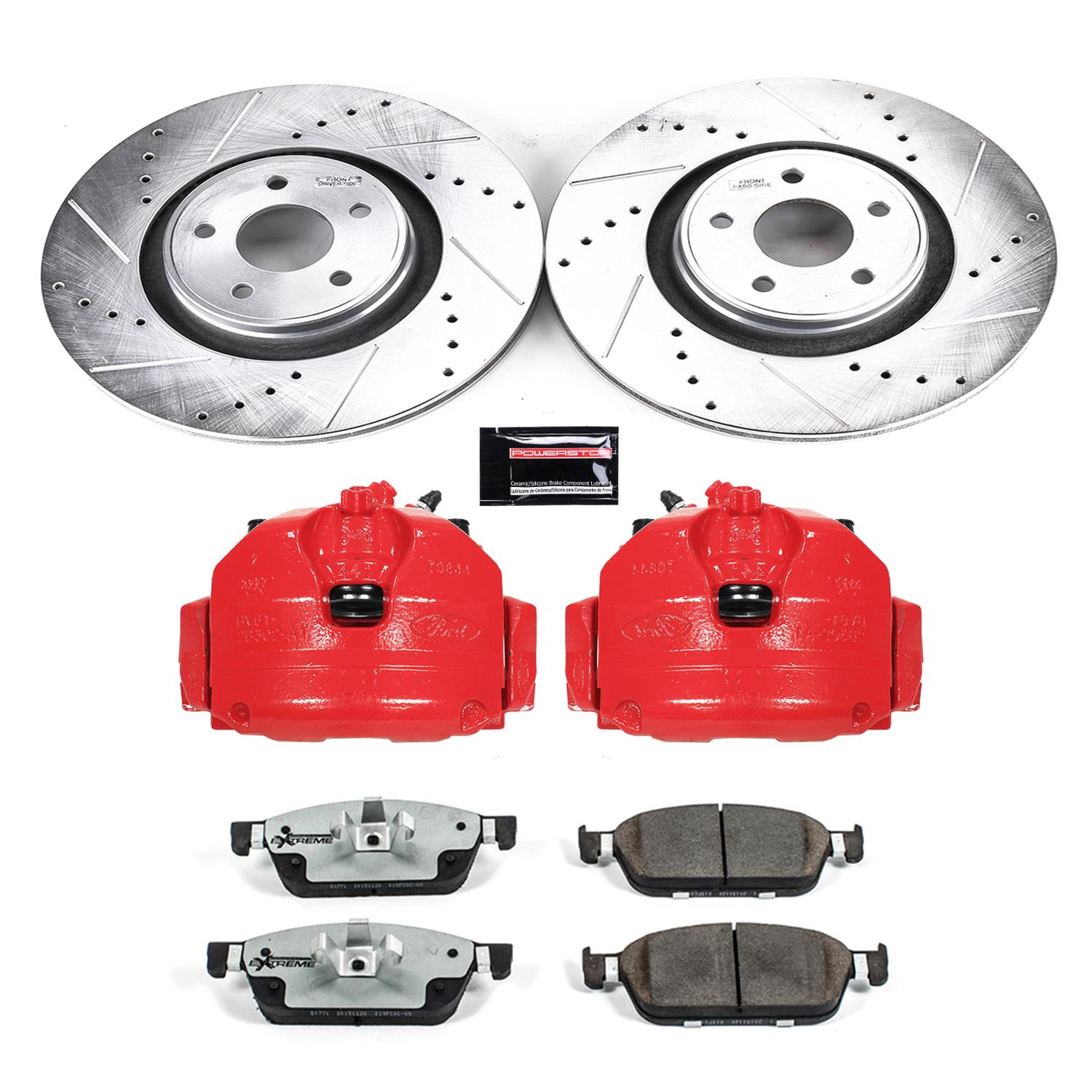 Power Stop 15-20 Lincoln MKC Front Z26 Street Kit w/Cals (1x psbK7147-26, 1x psbS5482) thumbnail 9