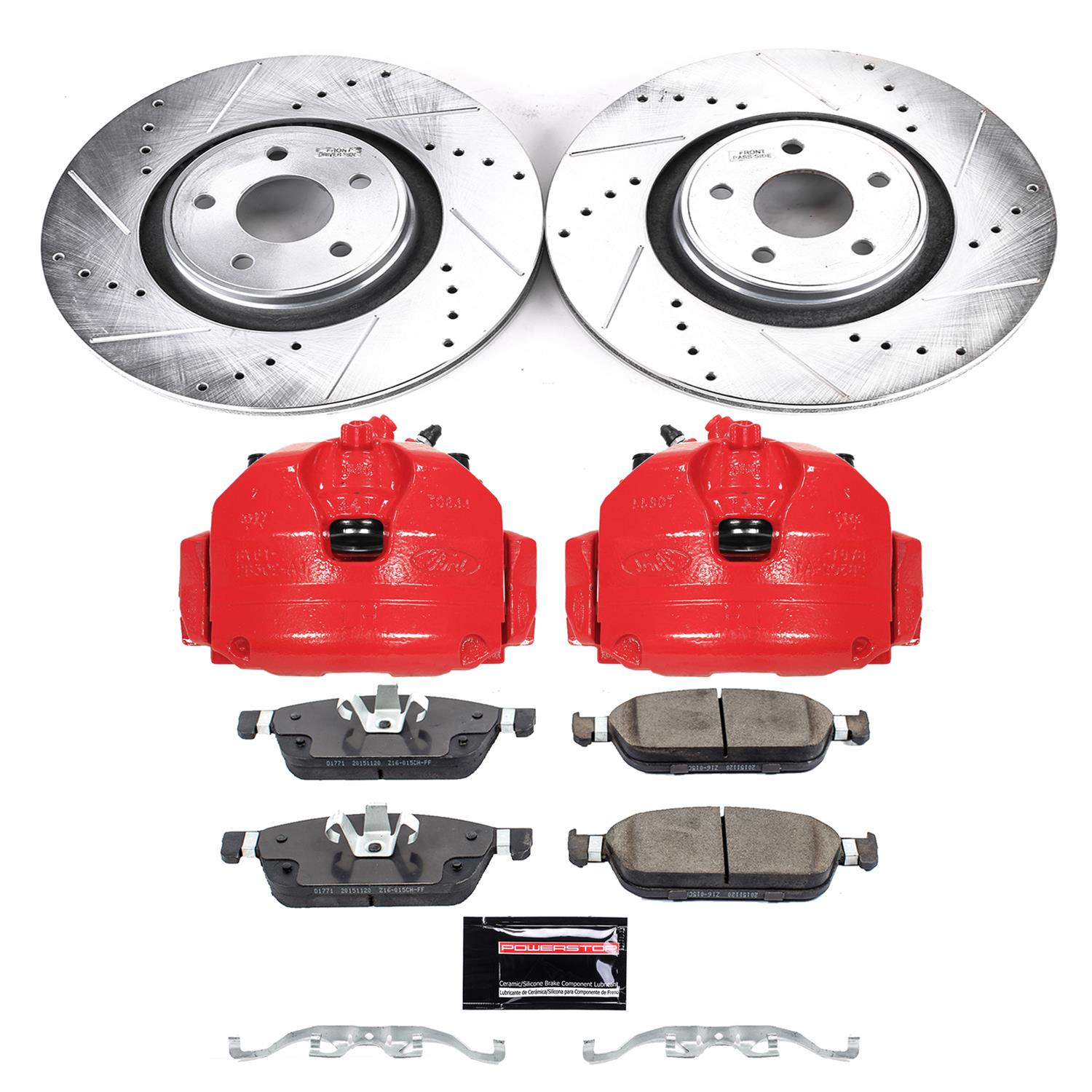 Power Stop 15-18 Ford Focus Front Z23 Evolution Sport Brake Kit w/Calipers (1x psbK7147, 1x psbS5482) thumbnail 5