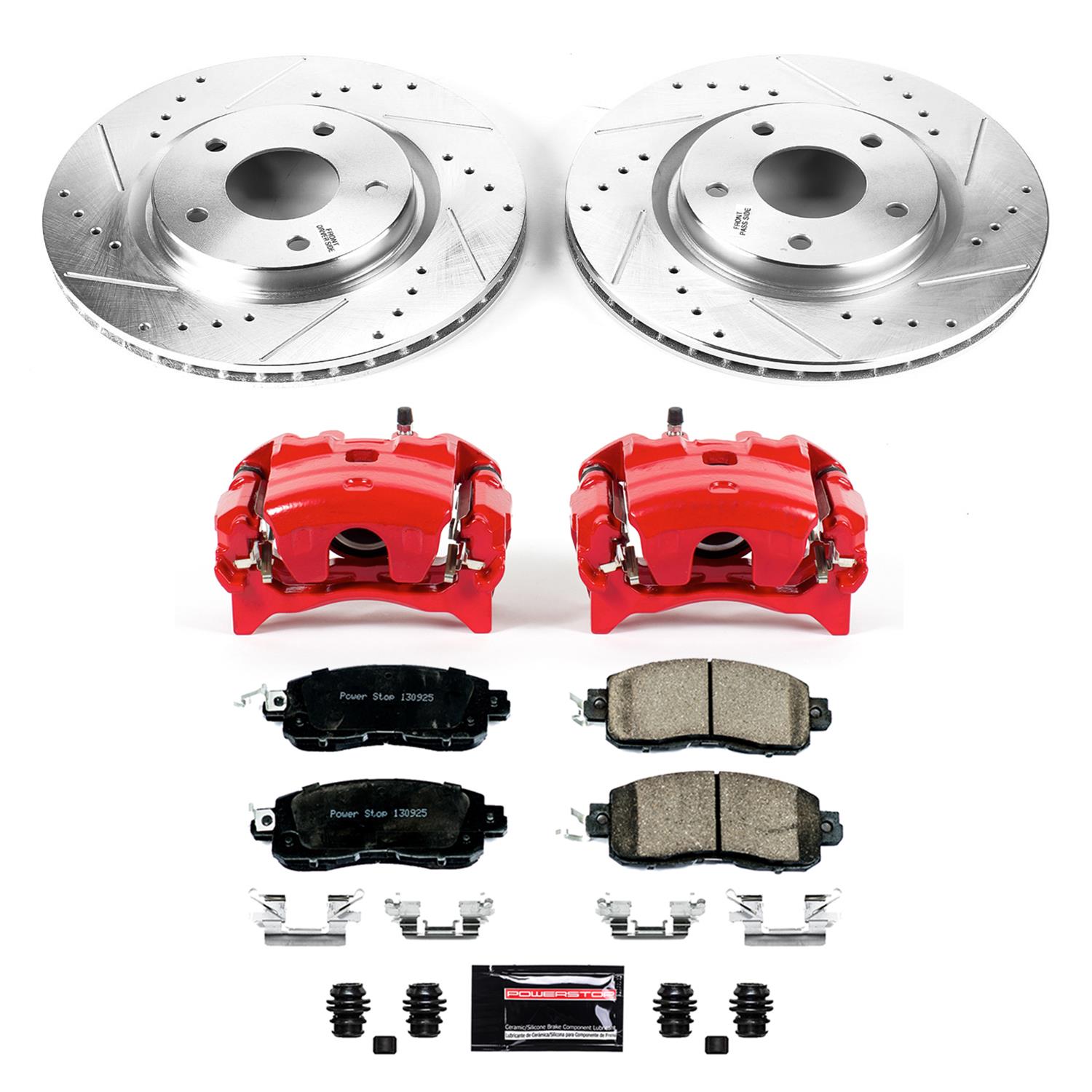 Power Stop 14-17 Nissan Leaf Front Z23 Evolution Sport Brake Kit w/Calipers (1x psbS7102, 1x psbK7215) thumbnail 9