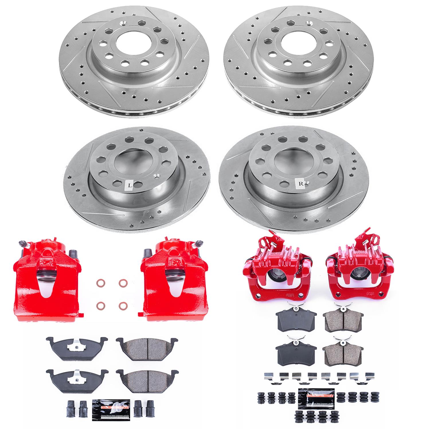 Power Stop 13-15 Volkswagen Jetta Front & Rear Z23 Evolution Sport Brake Kit w/Calipers (1x psbK6041, 1x psbS6650, 1x psbK5671, 1x psbS2110) thumbnail 5
