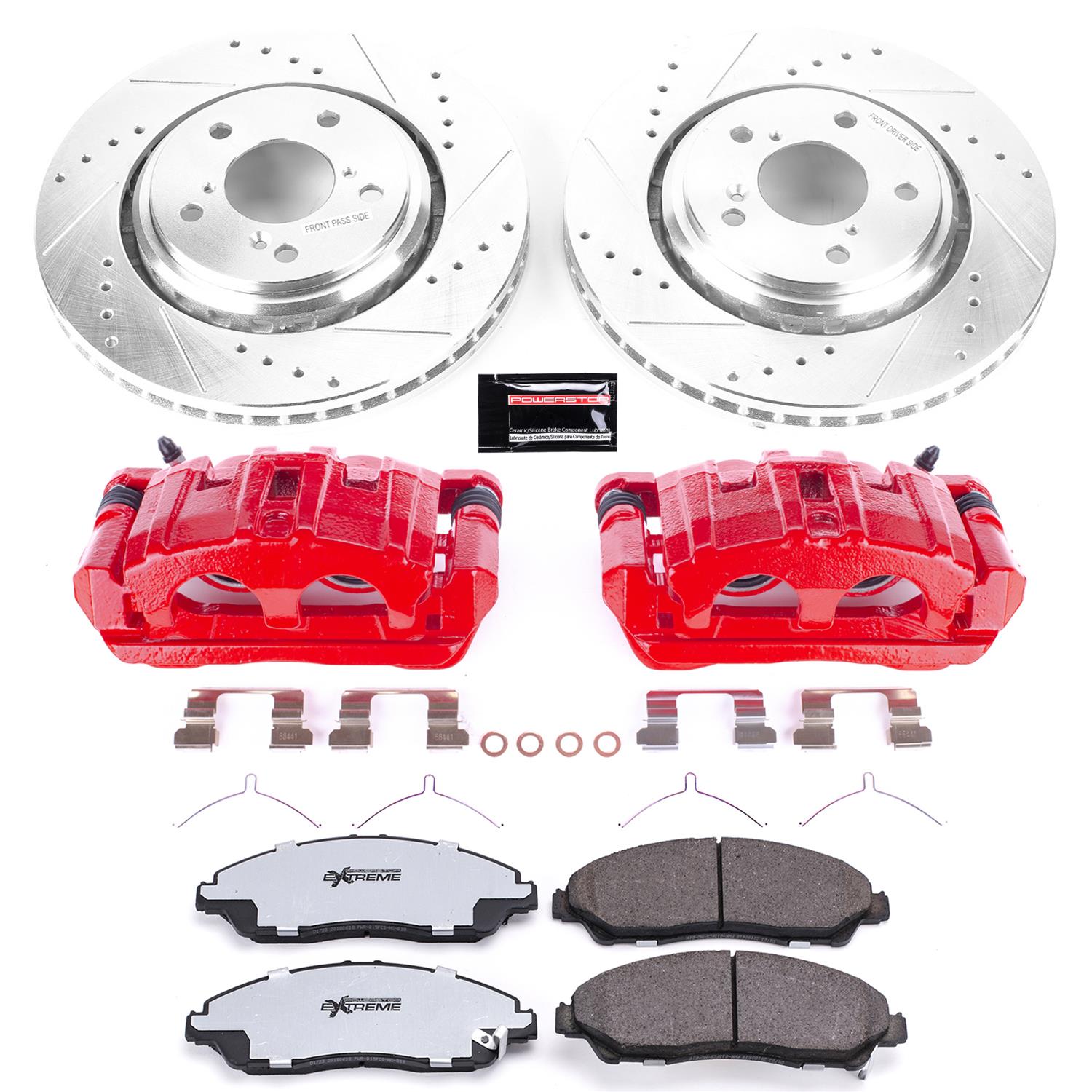 Power Stop 17-20 Honda Ridgeline Front Z36 Truck & Tow Kit w/Cals (1x psbS3826A, 1x psbK7352-36) thumbnail 3