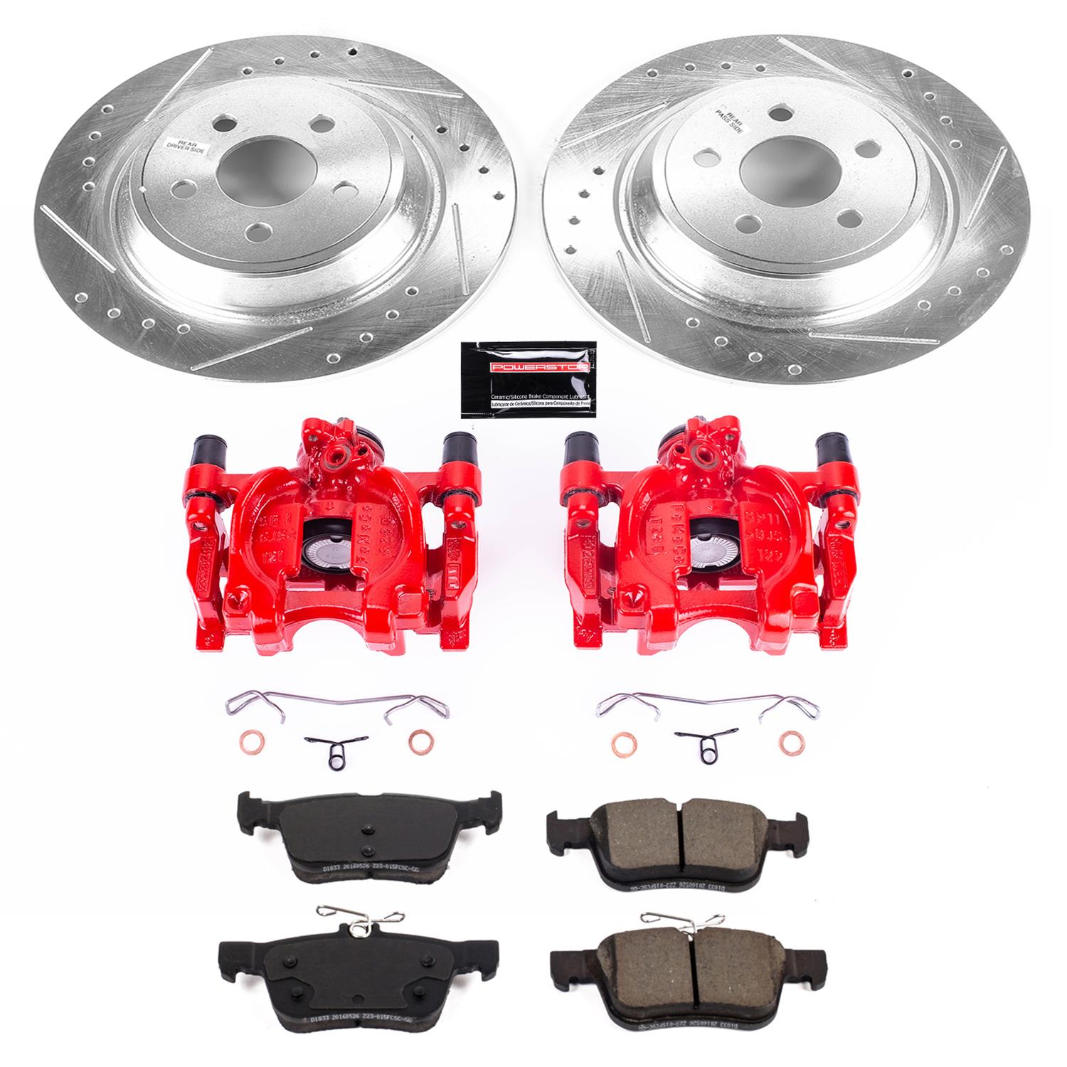 Power Stop 17-18 Lincoln Continental Rear Z23 Evolution Sport Brake Kit w/Calipers (1x psbS5476, 1x psbK7417) thumbnail 5
