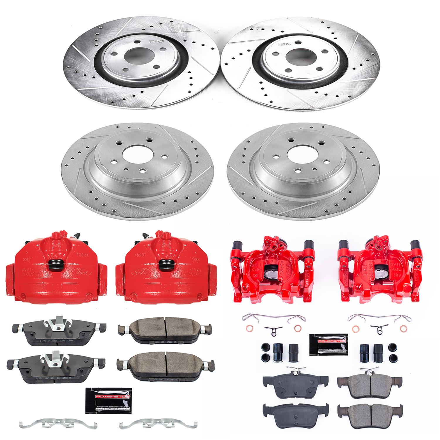 Power Stop 15-17 Lincoln MKC Front & Rear Z23 Evolution Sport Brake Kit w/Calipers (1x psbK6817, 1x psbK7147, 1x psbS5476, 1x psbS5482) thumbnail 5