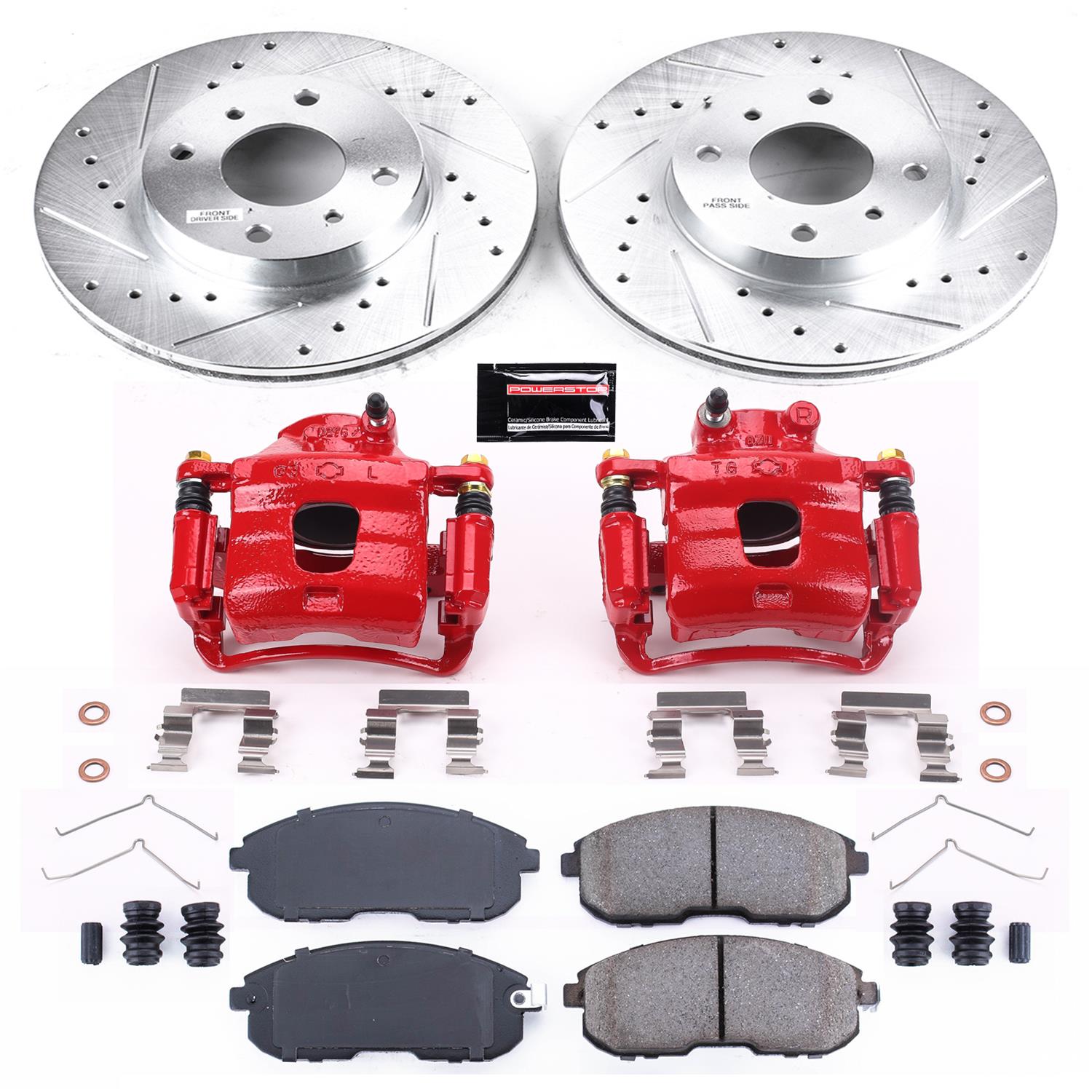 Power Stop 93-01 Nissan Altima Front Z23 Evolution Sport Brake Kit w/Calipers (1x psbS1218, 1x psbK749) thumbnail 5