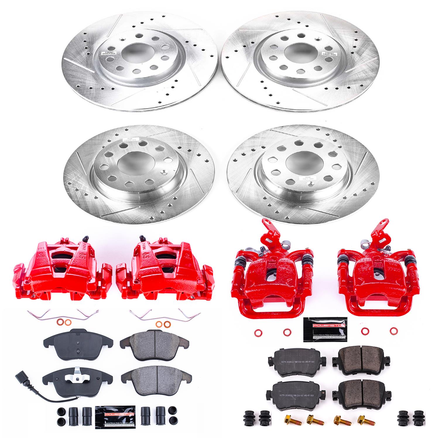 Power Stop 15-18 Volkswagen Passat Front & Rear Z23 Evolution Sport Brake Kit w/Calipers (1x psbS6156, 1x psbK2963, 1x psbS7272, 1x psbK7053) thumbnail 4